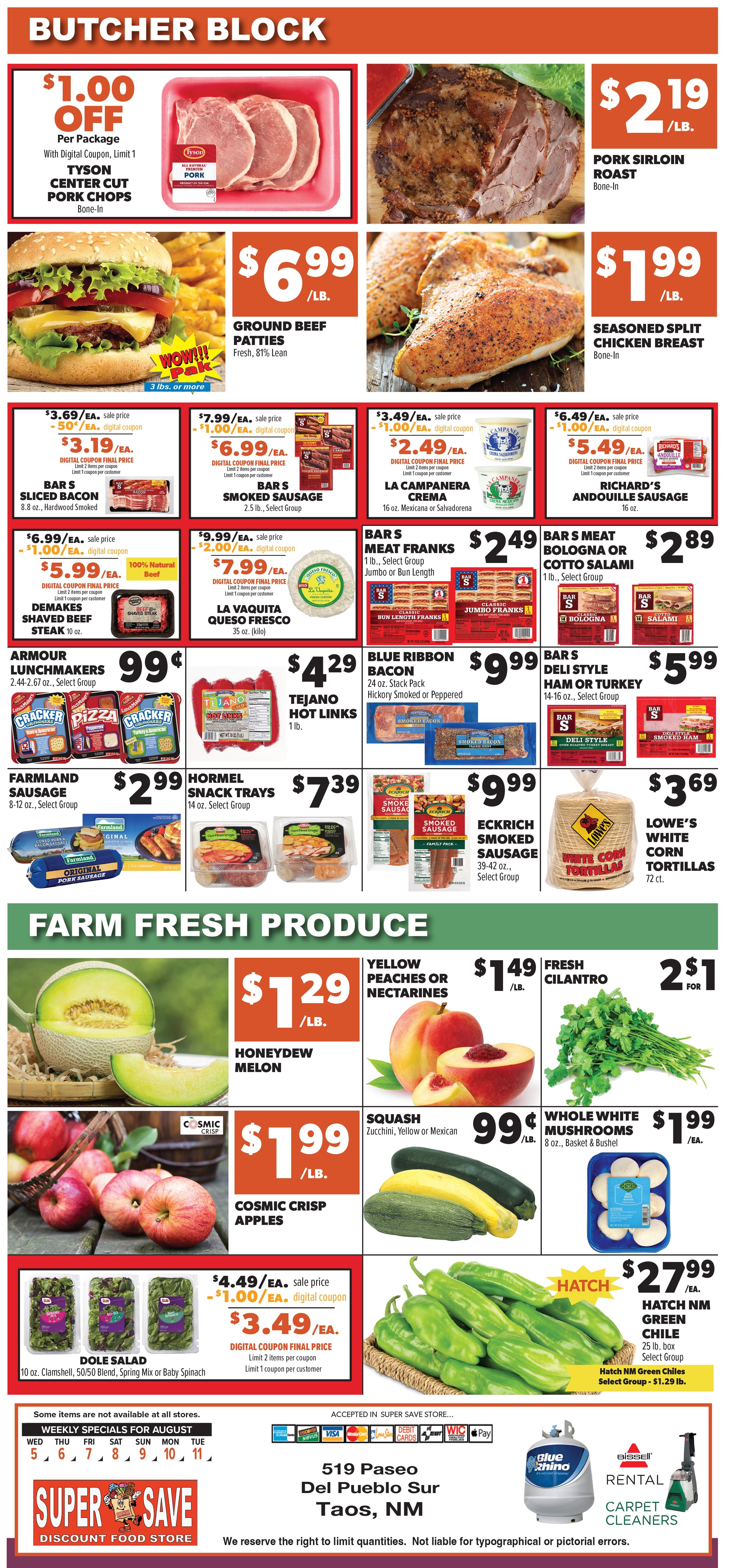 Super Save Weekly Ad August 5 - 11, 2026