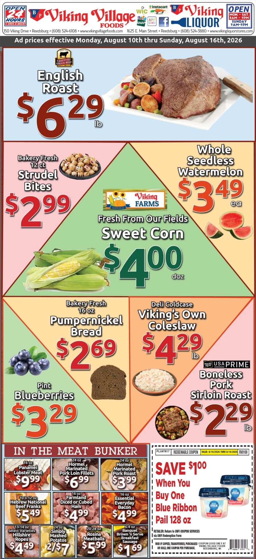 Viking Village Foods Weekly Ad August 10 - 16, 2026