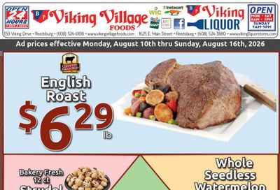 Viking Village Foods Weekly Ad August 10 - 16, 2026