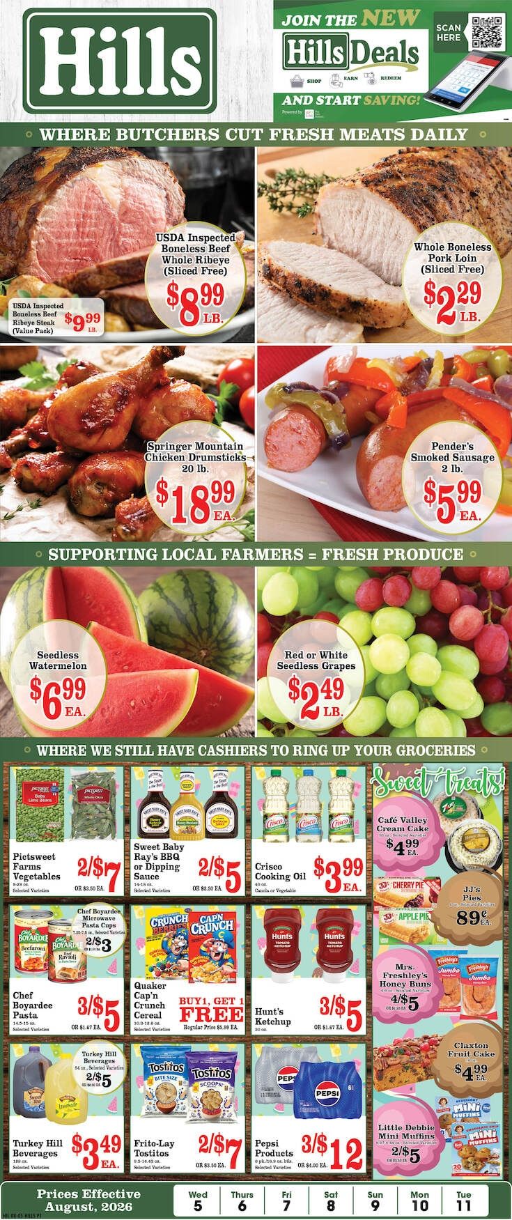 Hills Food Stores Weekly Ad August 5 - 11, 2026