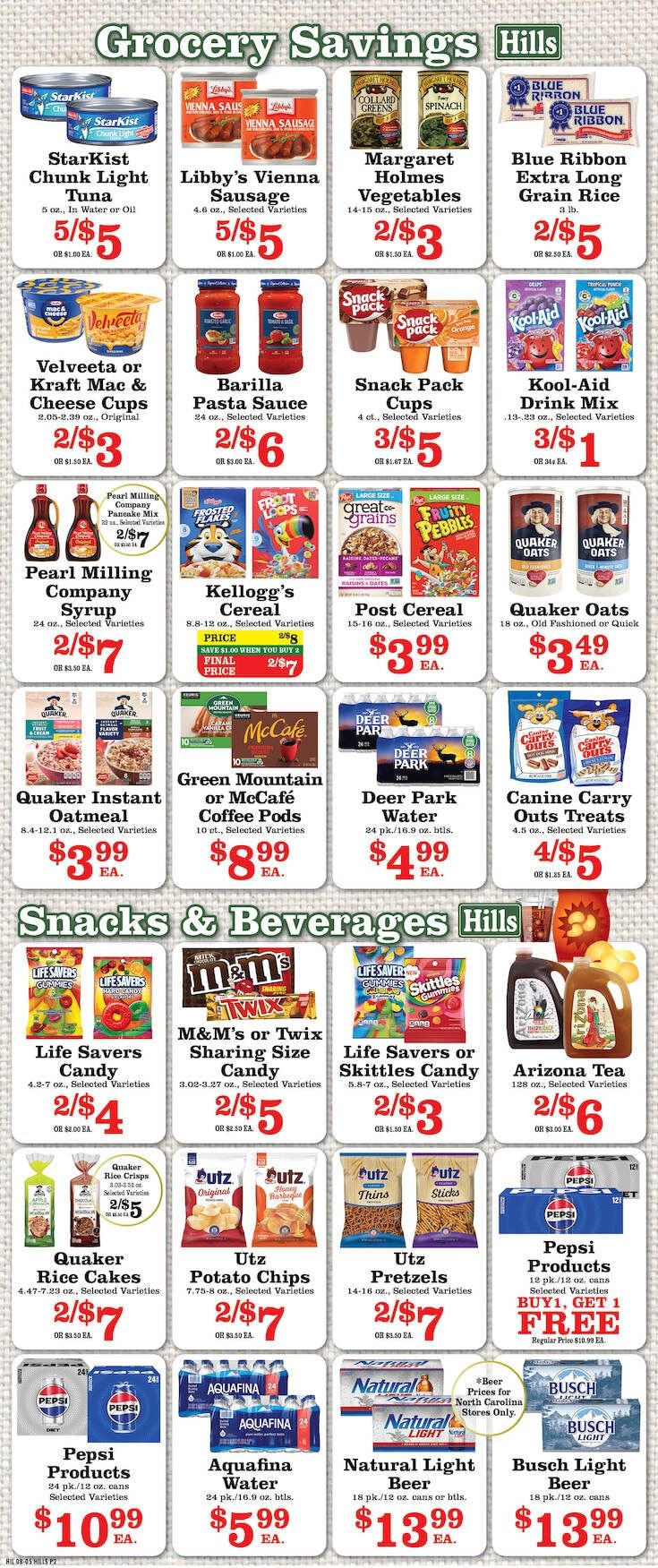 Hills Food Stores Weekly Ad August 5 - 11, 2026
