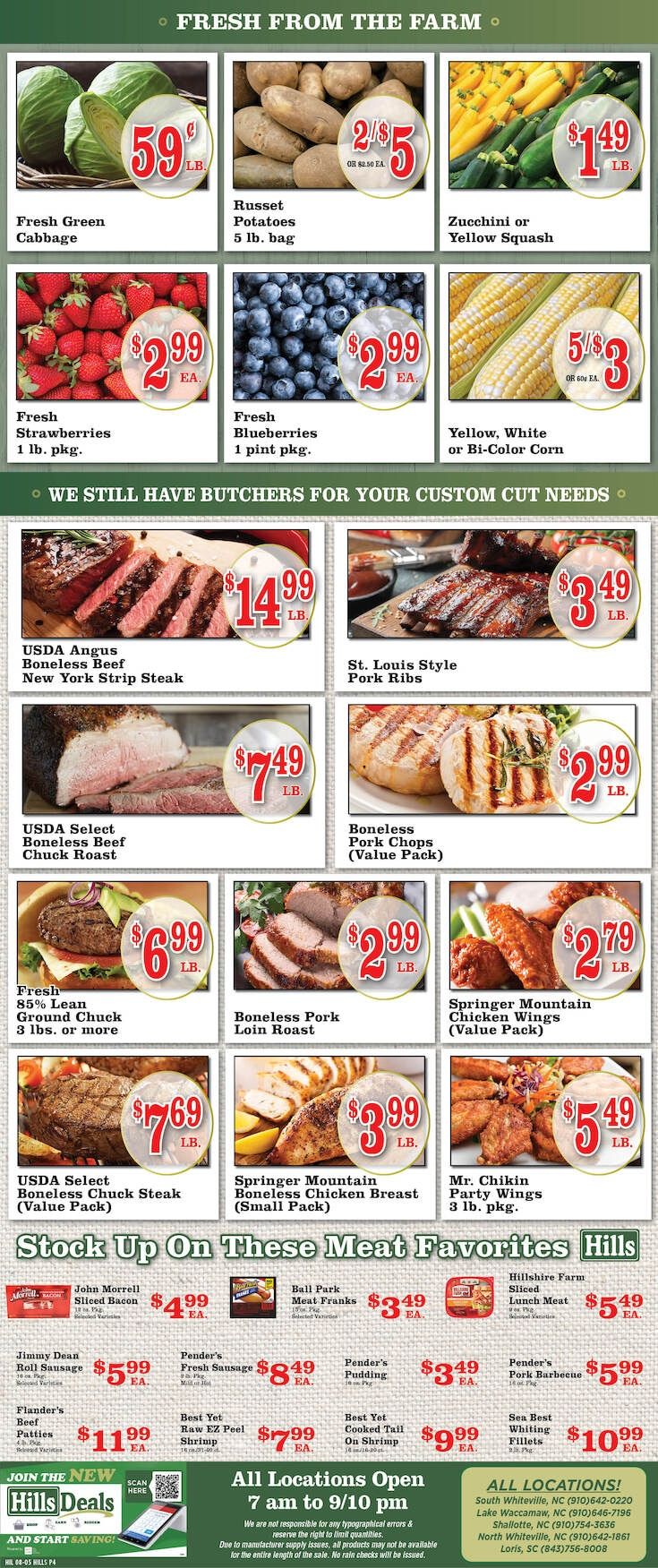 Hills Food Stores Weekly Ad August 5 - 11, 2026