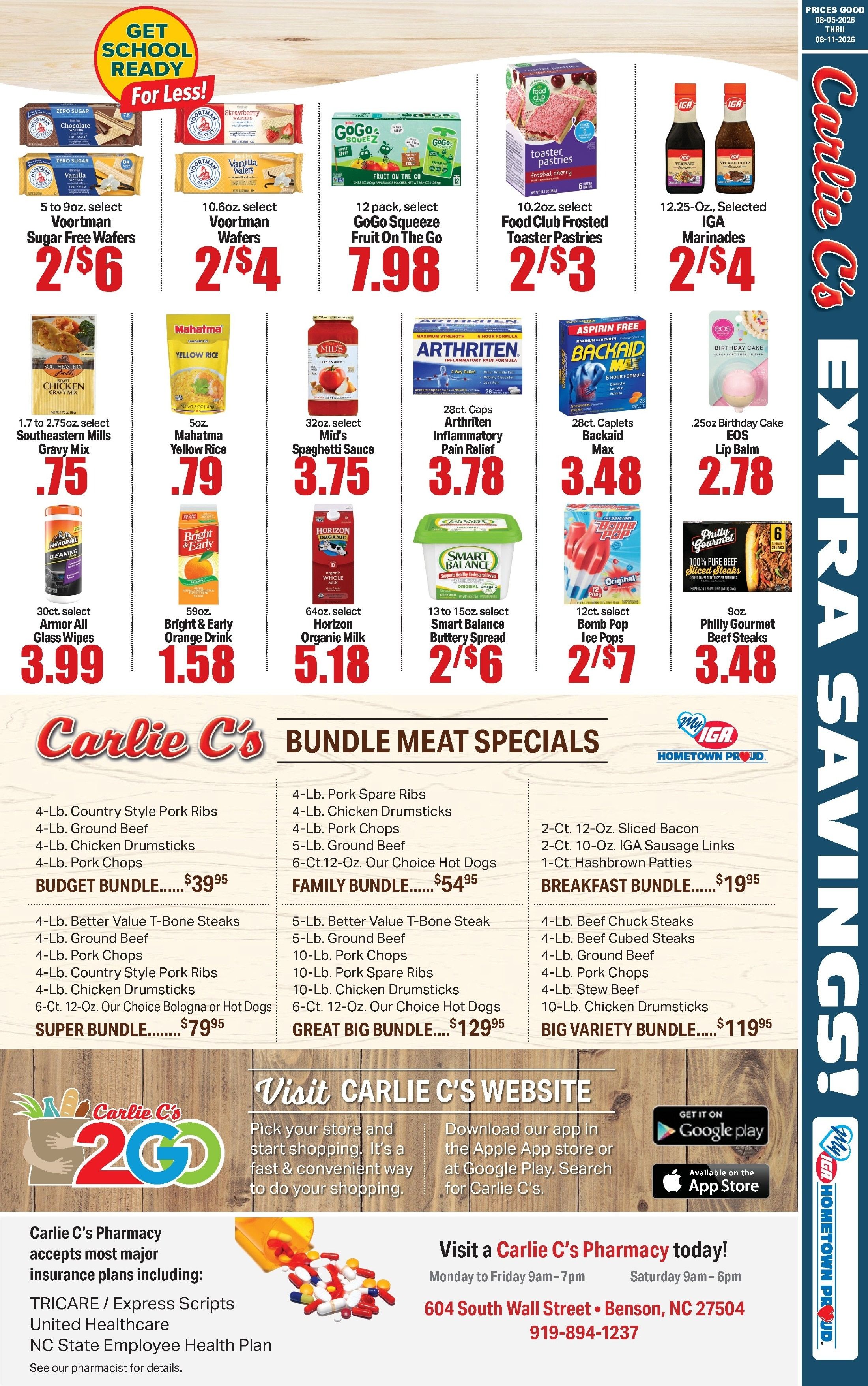 Carlie C's IGA Weekly Ad August 5 - 11, 2026