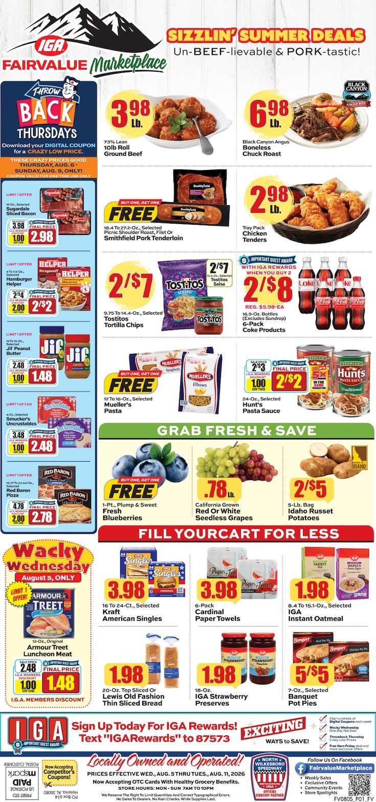 Fairvalue Marketplace Weekly Ad August 5 - 11, 2026