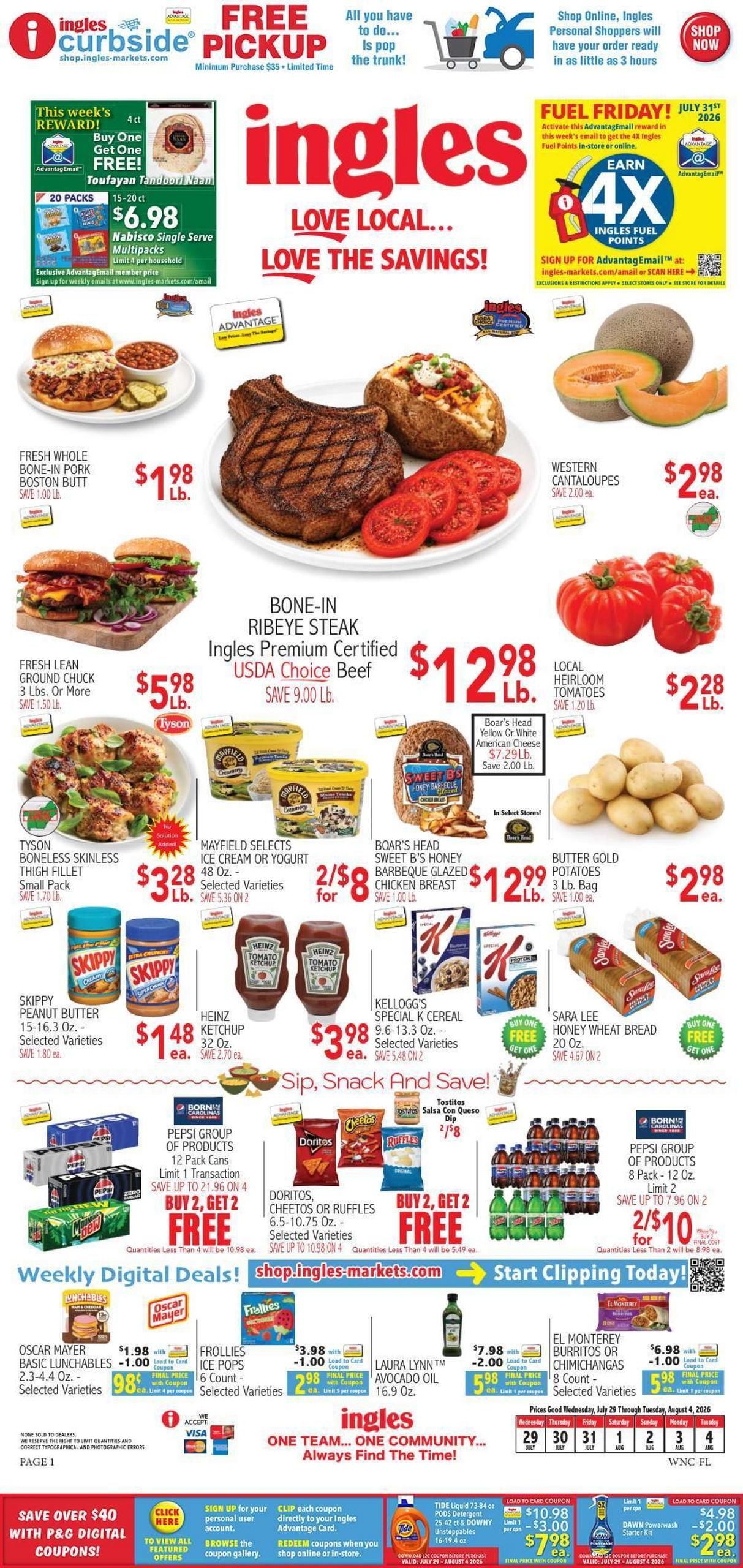 Ingles Markets (Horse Shoe Area, NC) Weekly Ad August 5 - 11, 2026