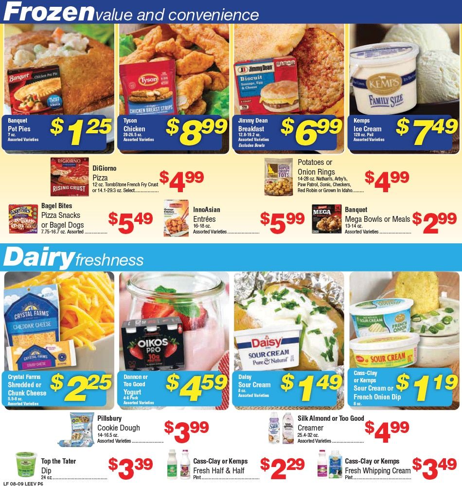 Leevers Foods (North Dakota) Weekly Ad August 10 - 16, 2026