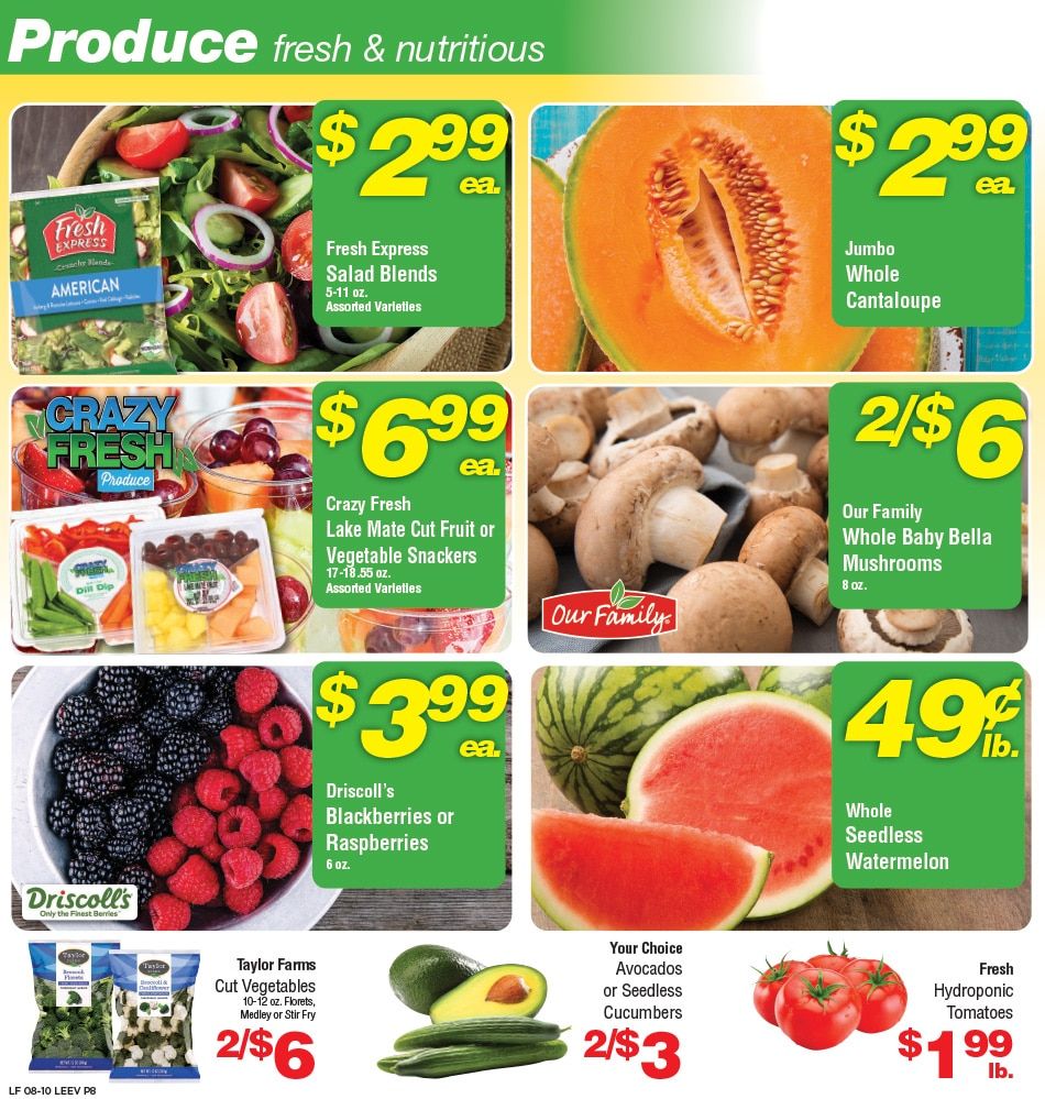 Leevers Foods (North Dakota) Weekly Ad August 10 - 16, 2026
