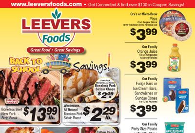 Leevers Foods (Valley City, ND) Weekly Ad August 10 - 16, 2026