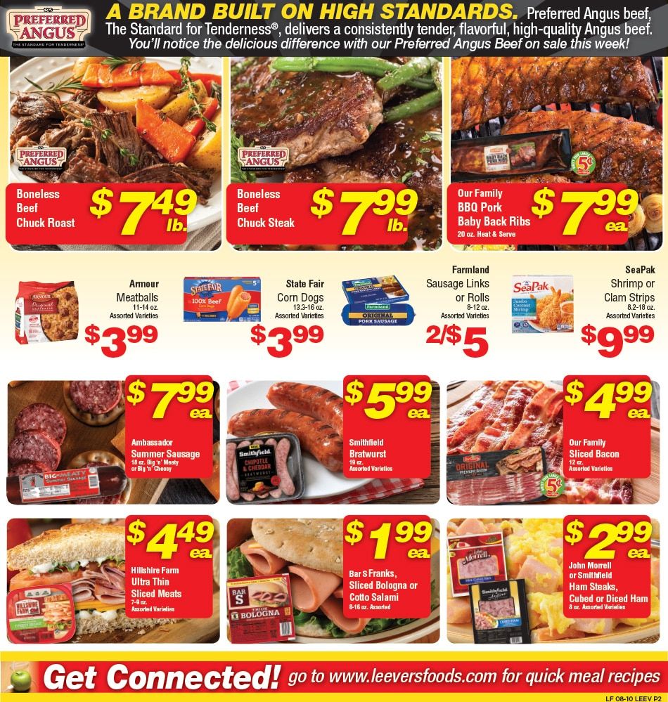 Leevers Foods (Valley City, ND) Weekly Ad August 10 - 16, 2026