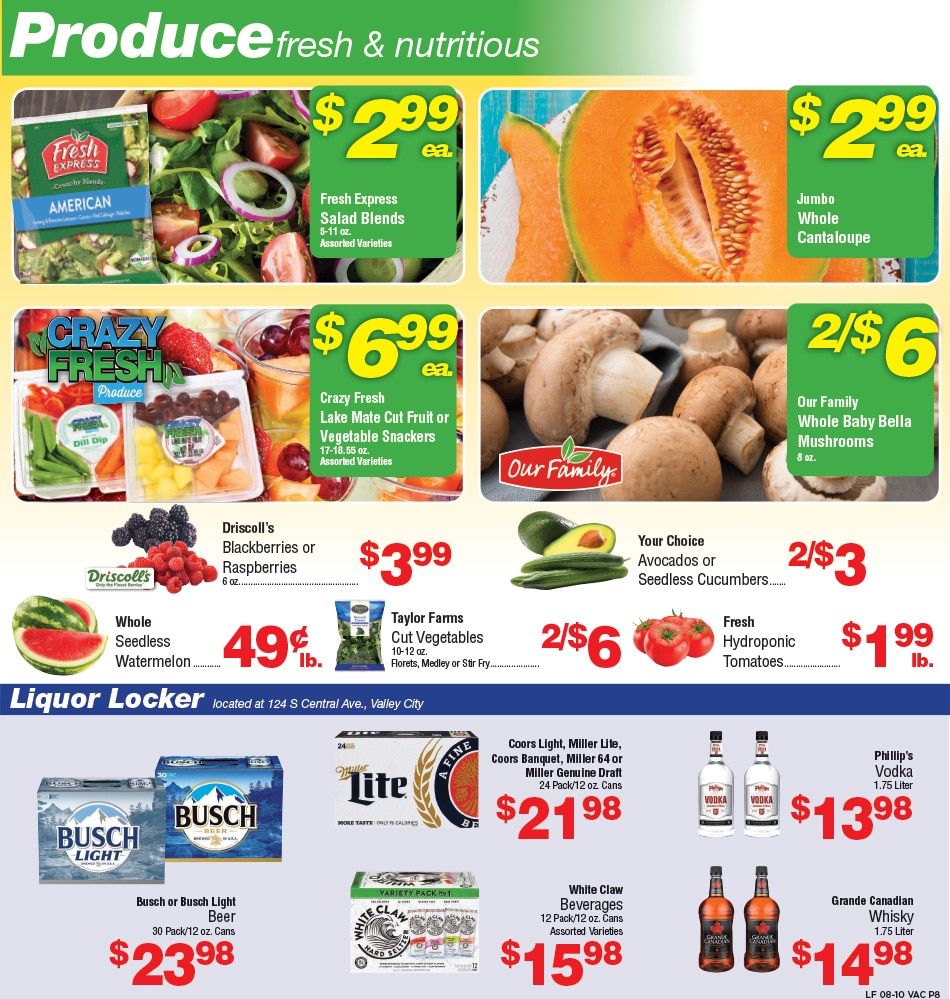 Leevers Foods (Valley City, ND) Weekly Ad August 10 - 16, 2026