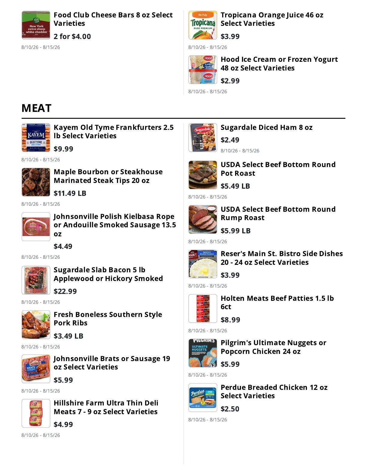 Fotter's Market & Hardware Weekly Ad August 10 - 15, 2026