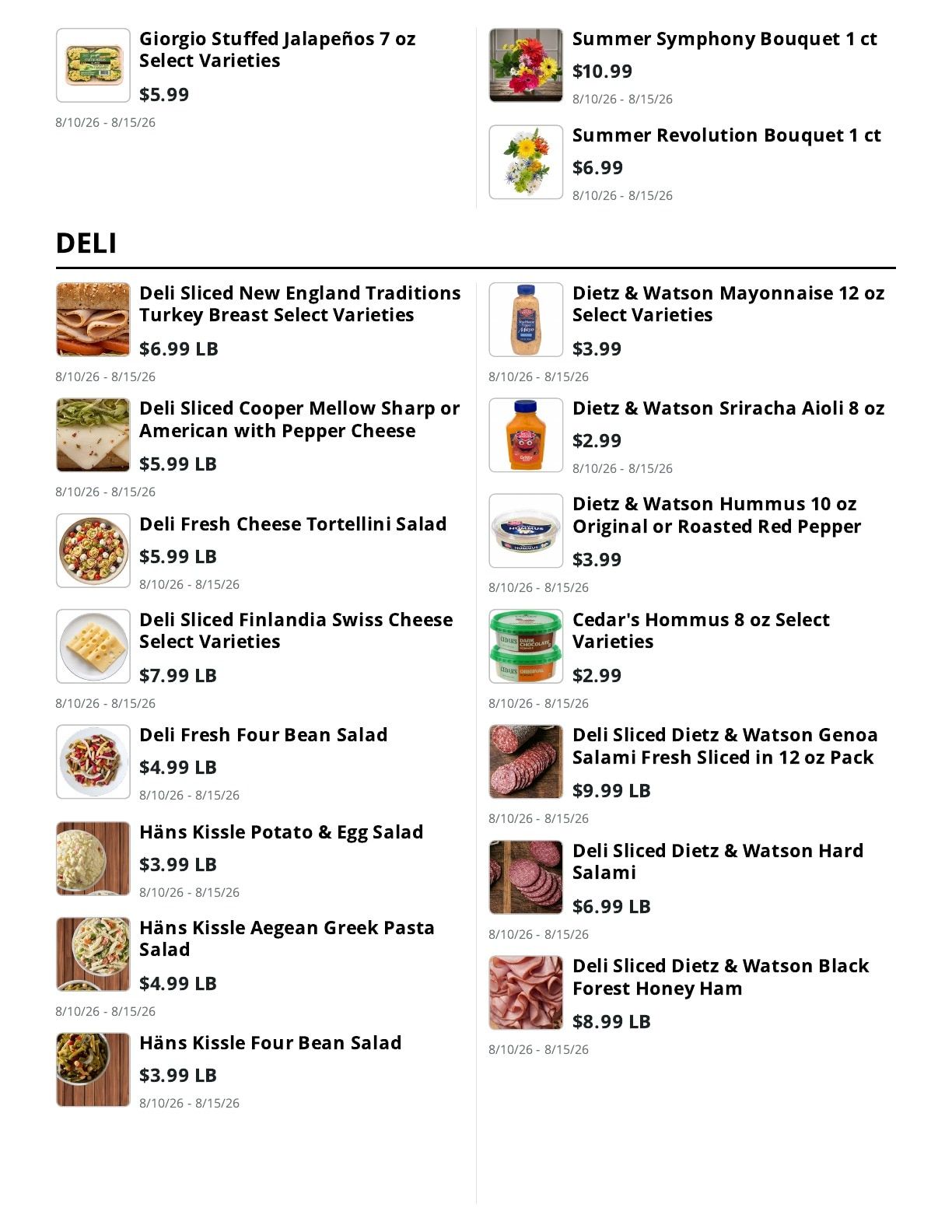 Fotter's Market & Hardware Weekly Ad August 10 - 15, 2026