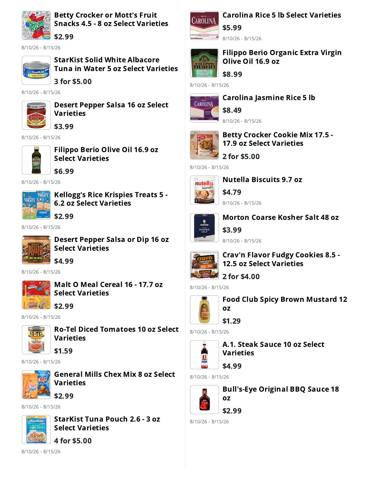 Fotter's Market & Hardware Weekly Ad August 10 - 15, 2026
