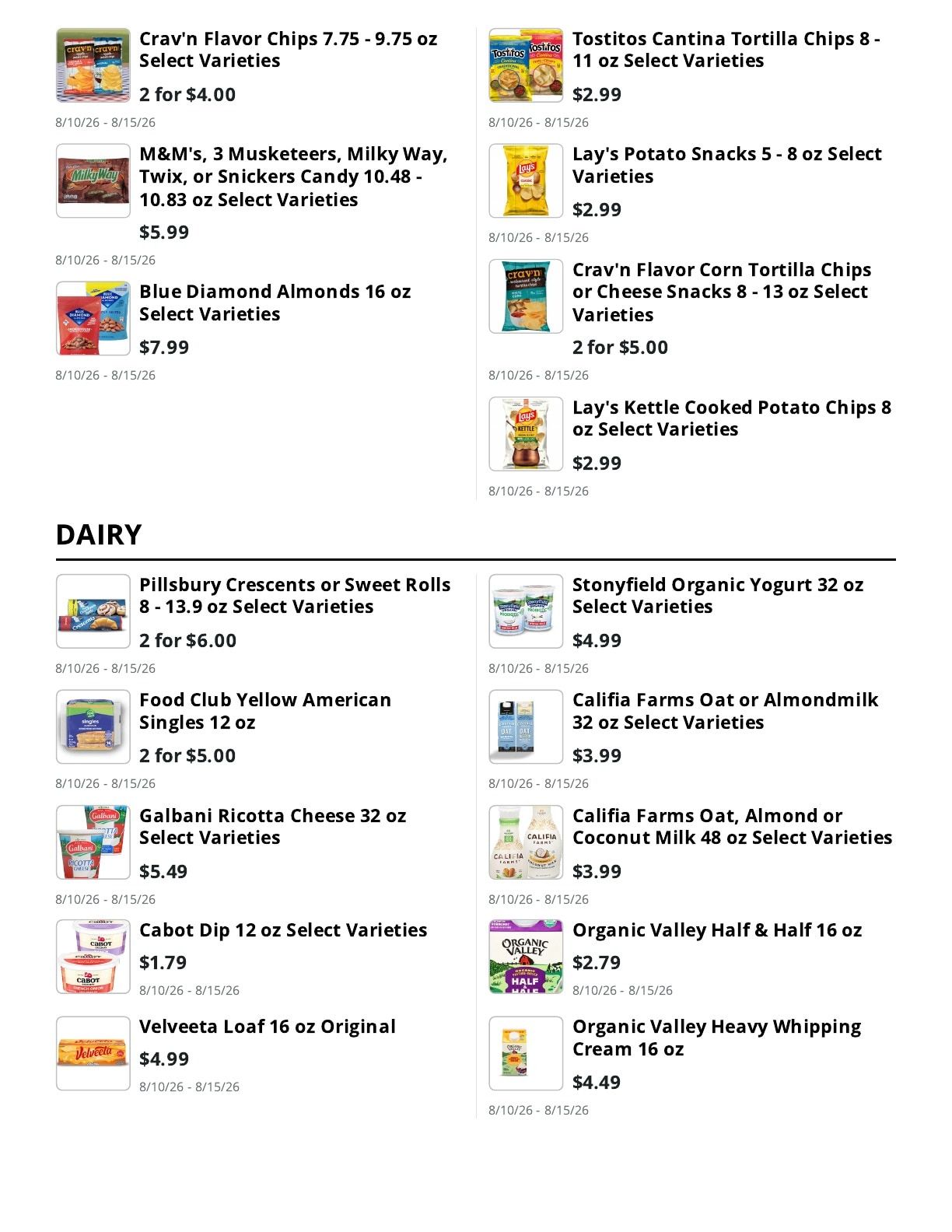 Fotter's Market & Hardware Weekly Ad August 10 - 15, 2026