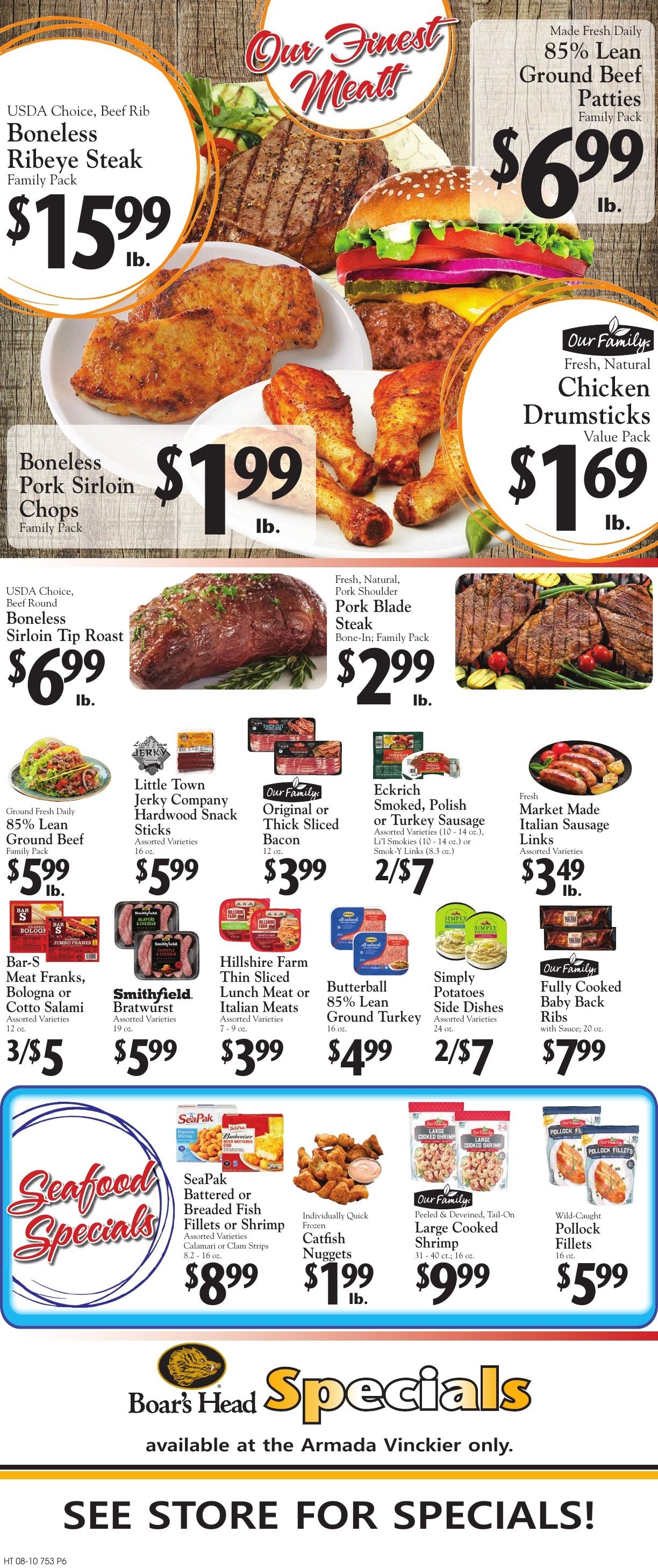 Vinckier Foods (Armada and Yale, MI) Weekly Ad August 10 - 16, 2026