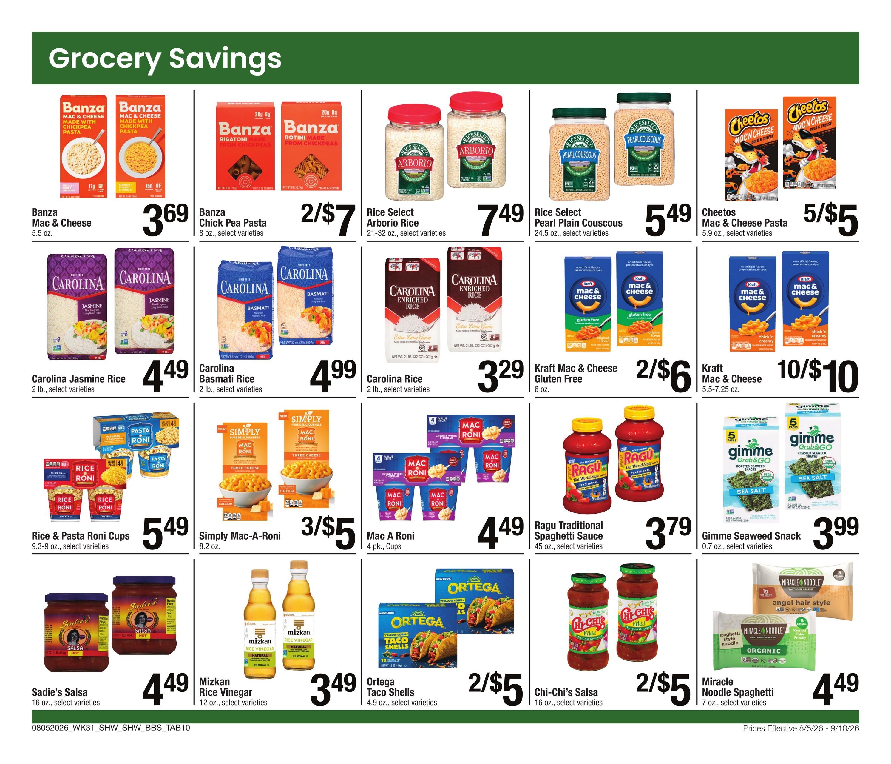 Shaw's Big Book of Savings Weekly Ad August 5 - September 10, 2026