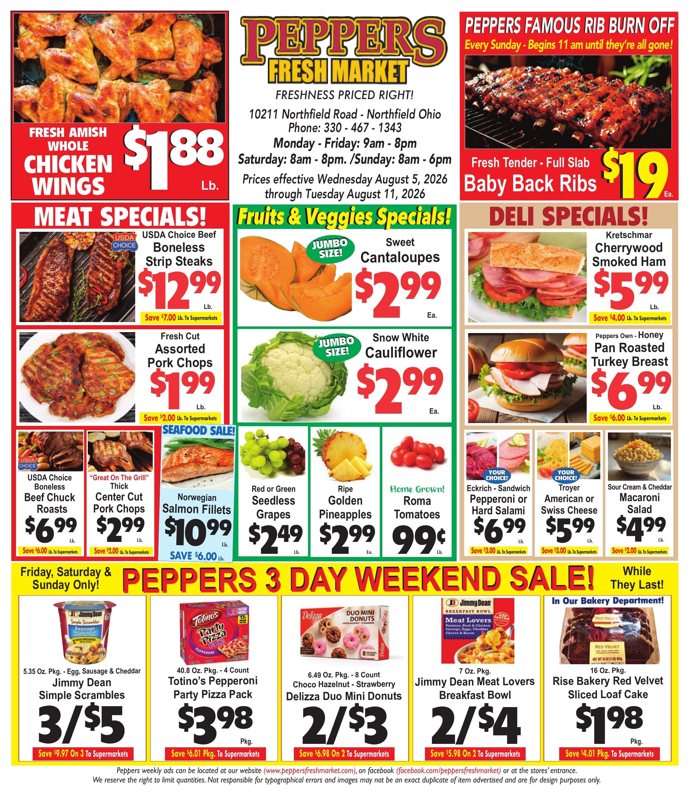 Peppers Fresh Market Weekly Ad August 5 - 11, 2026