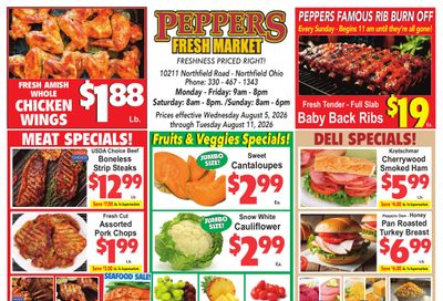 Peppers Fresh Market Weekly Ad August 5 - 11, 2026