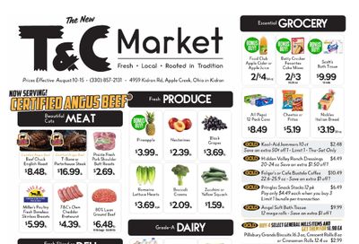 Kidron Town & Country Weekly Ad August 10 - 15, 2026