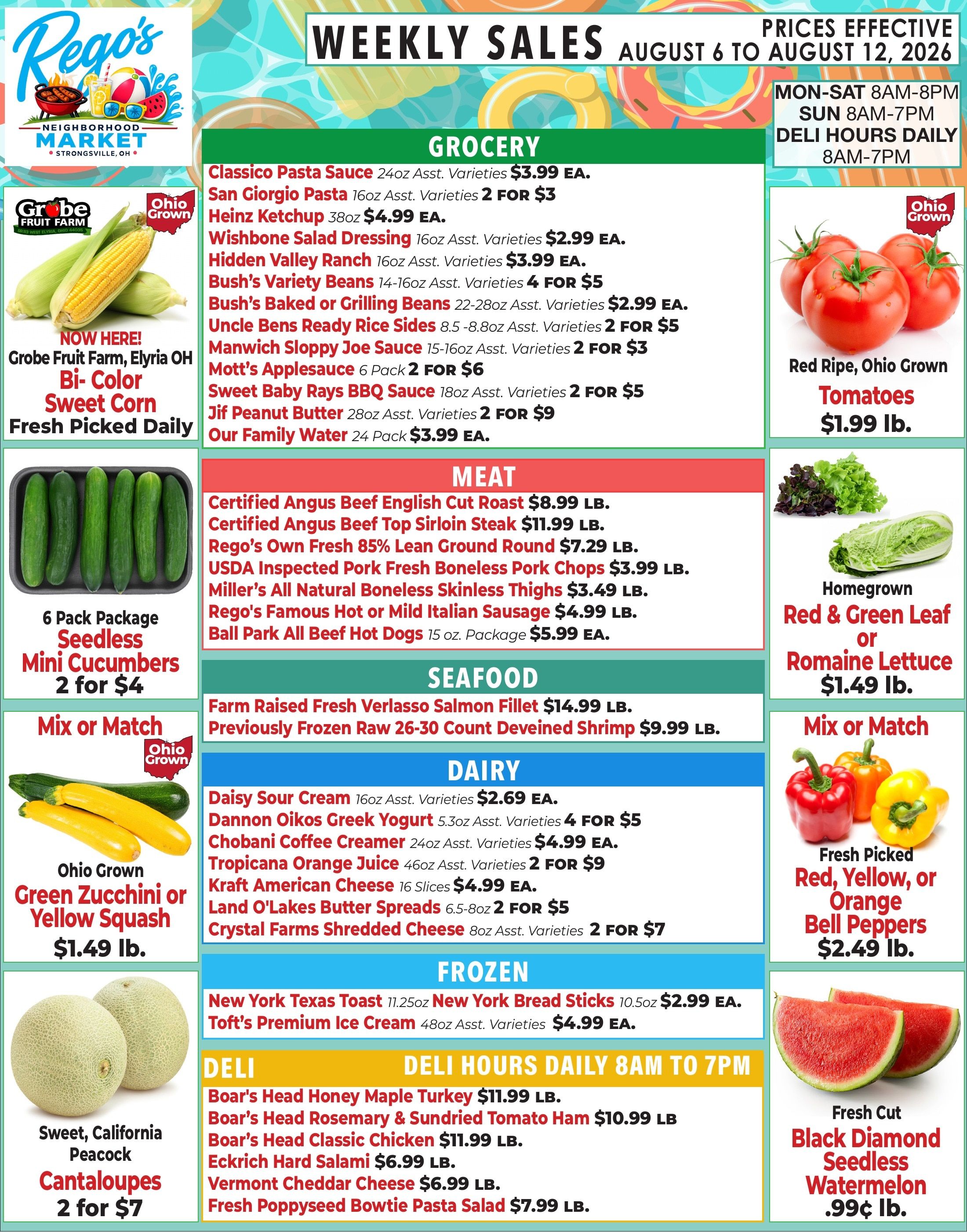 Rego's Neighborhood Market Weekly Ad August 6 - 12, 2026