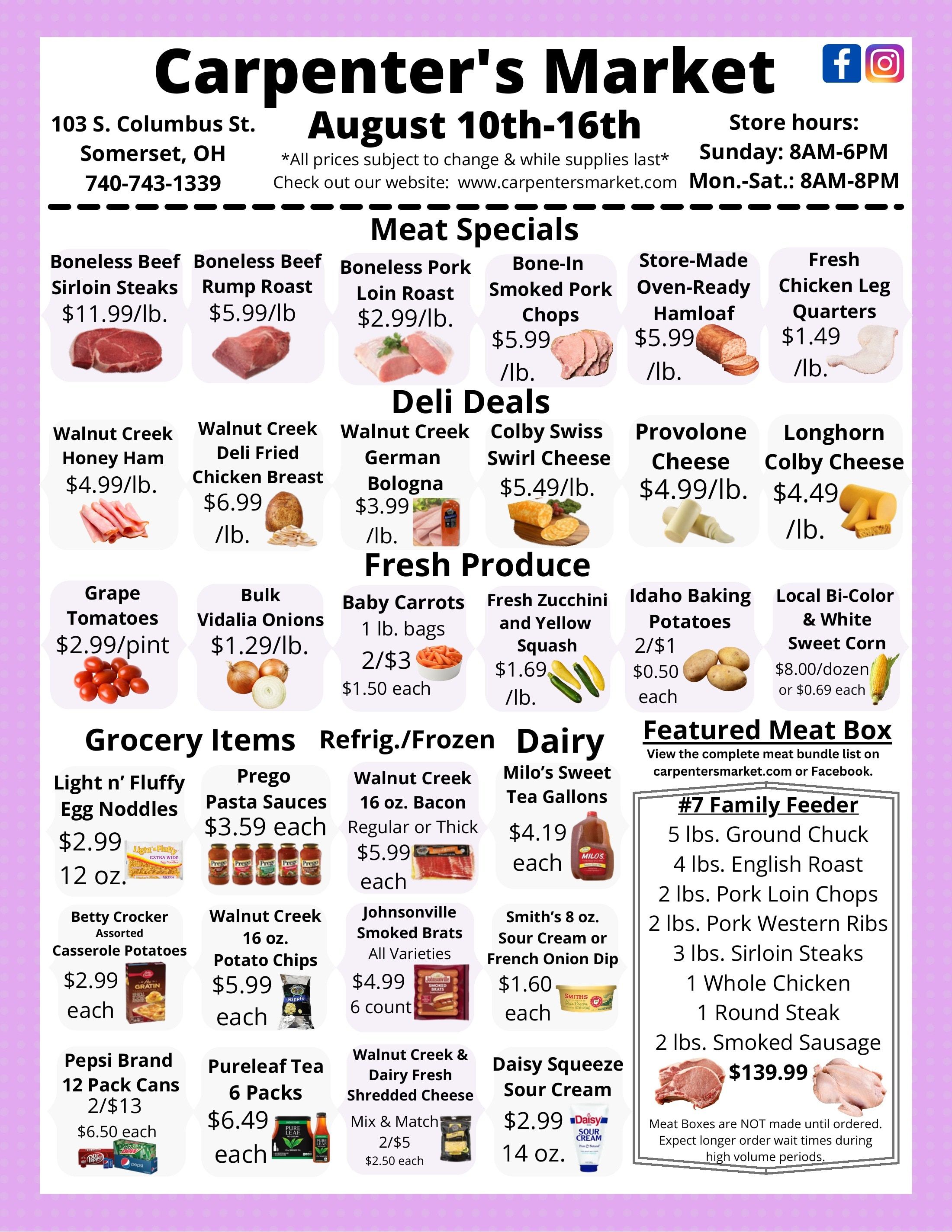 Carpenter's Market Weekly Ad August 10 - 16, 2026