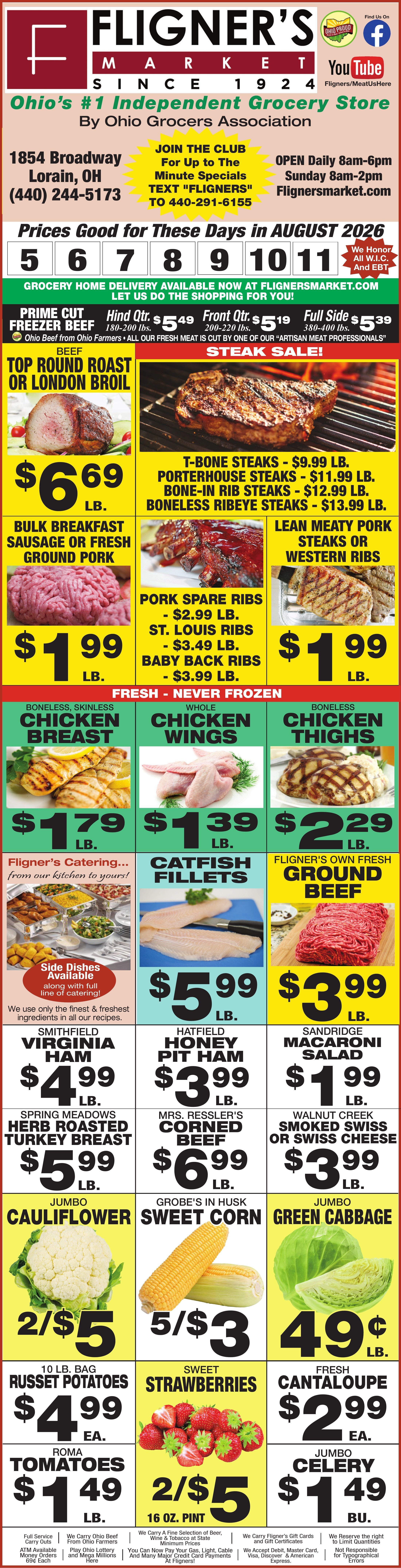 Fligner's Market Weekly Ad August 5 - 11, 2026