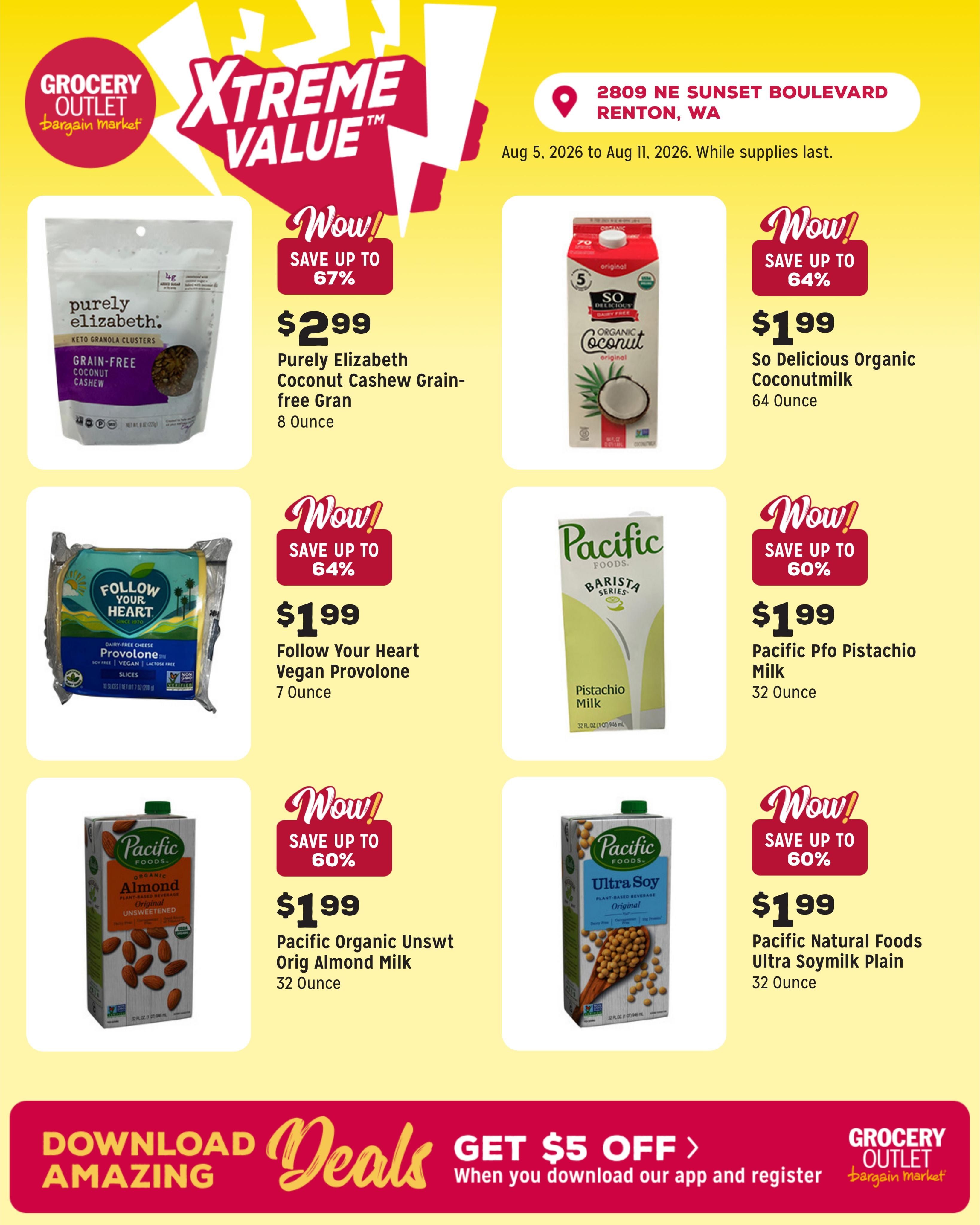 Grocery Outlet (Issaquah Area, WA) Weekly Ad August 5 - 11, 2026