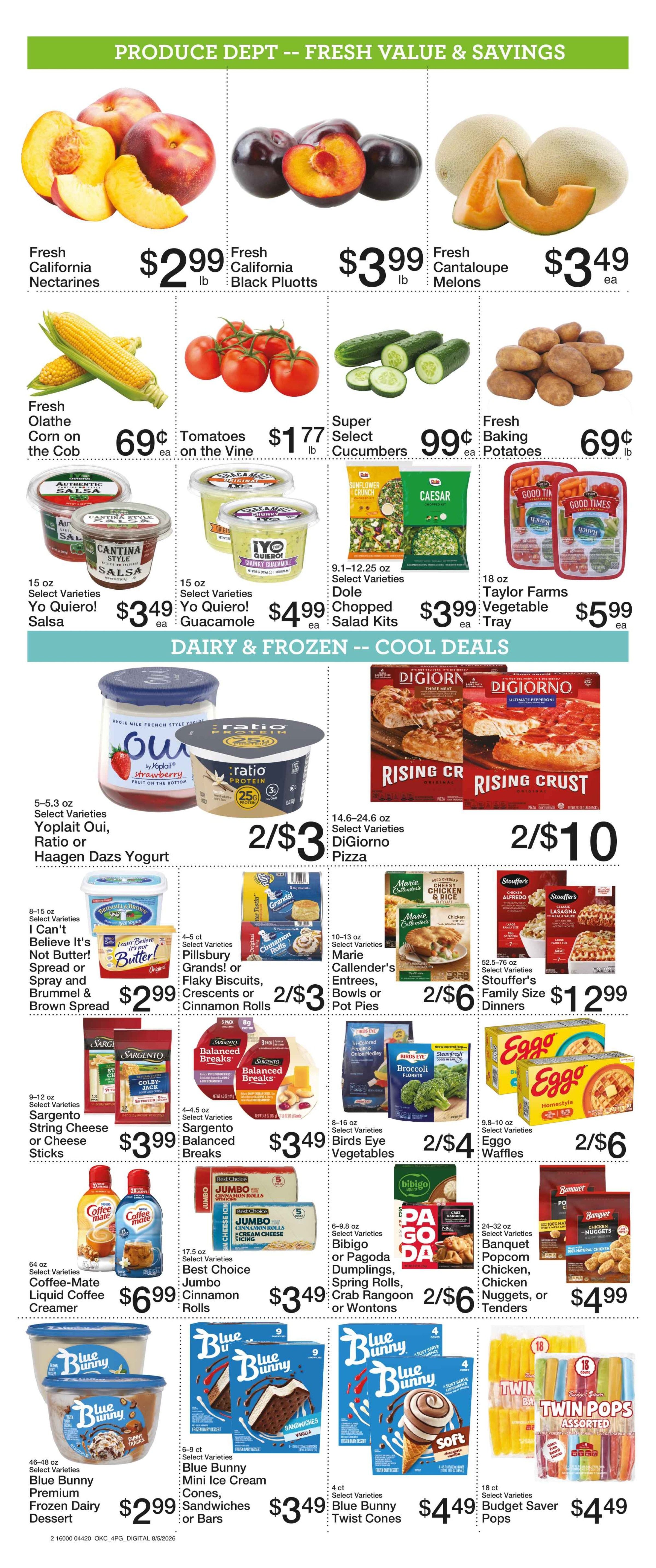 Lindley's Grocery Great Deals This Week! Weekly Ad August 5 - 11, 2026