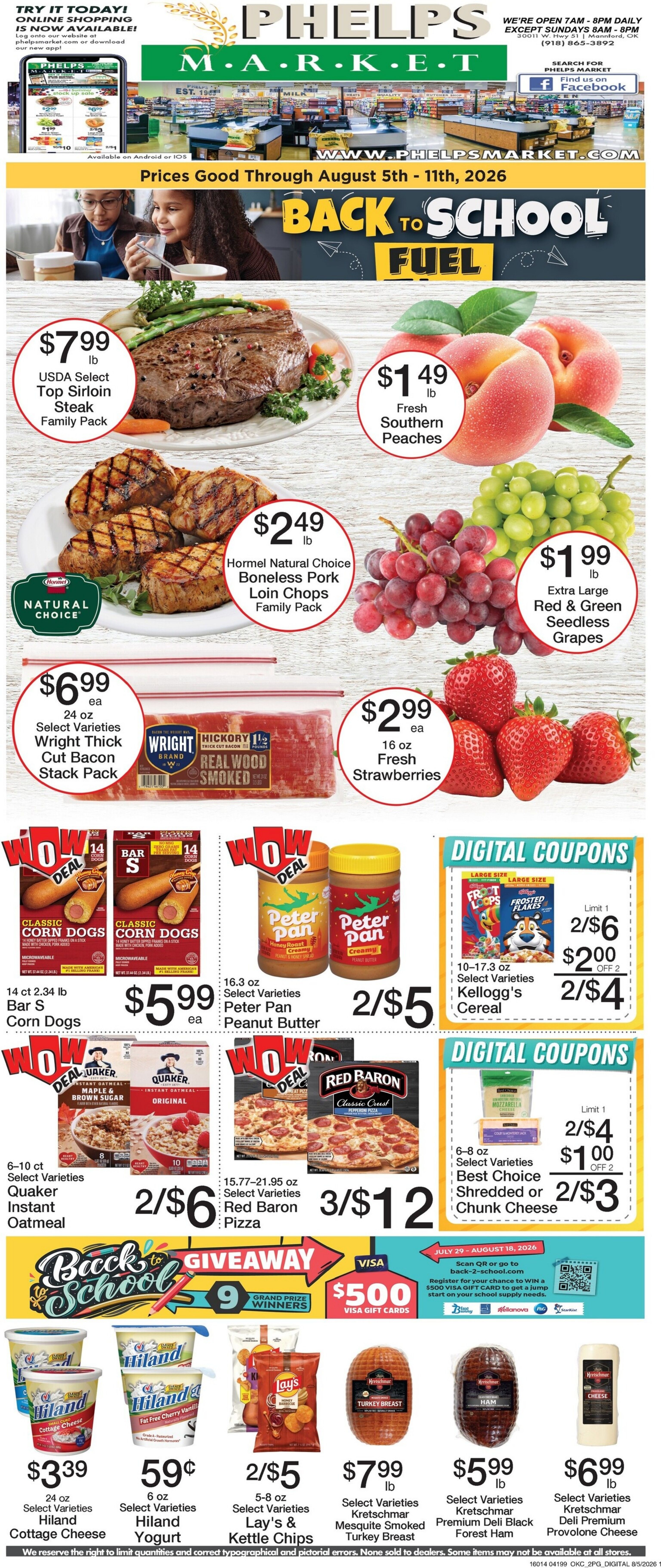 Phelps Market Weekly Ad August 5 - 11, 2026