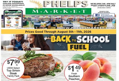 Phelps Market Weekly Ad August 5 - 11, 2026