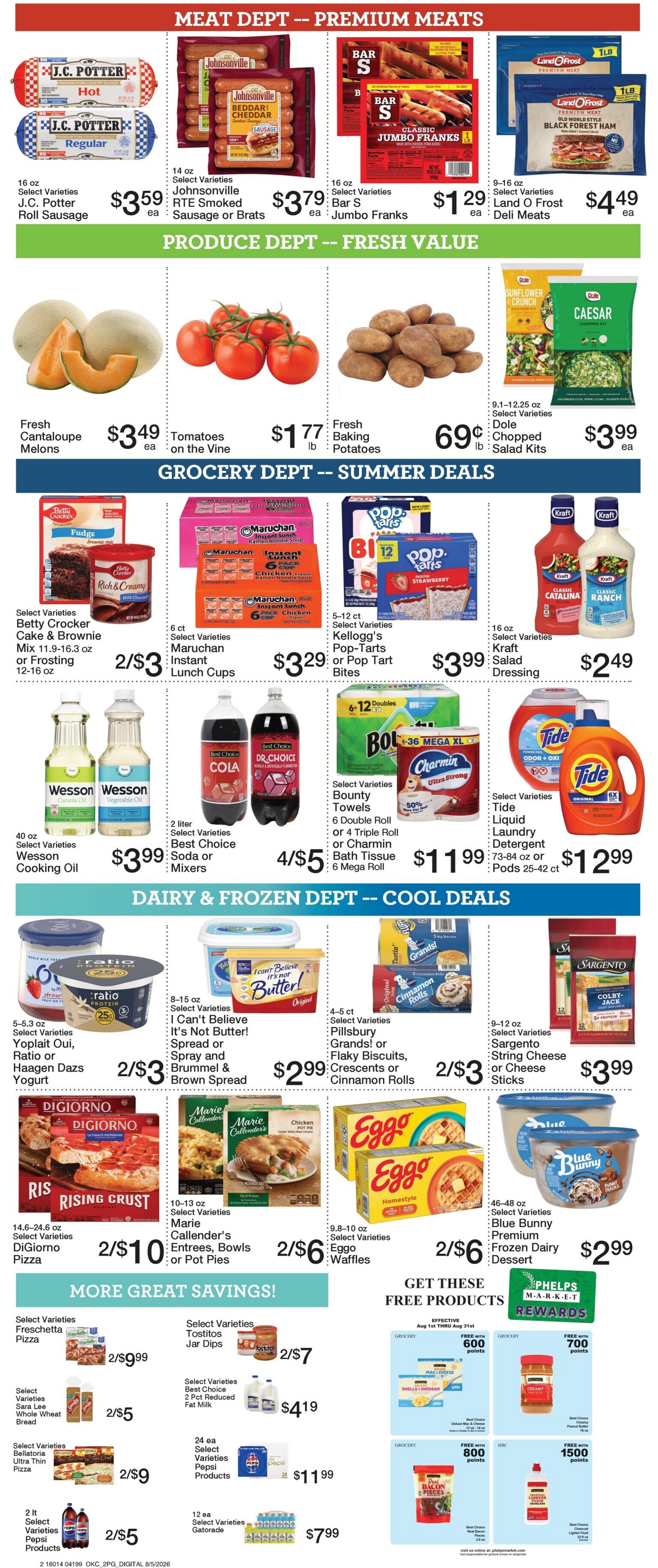 Phelps Market Weekly Ad August 5 - 11, 2026