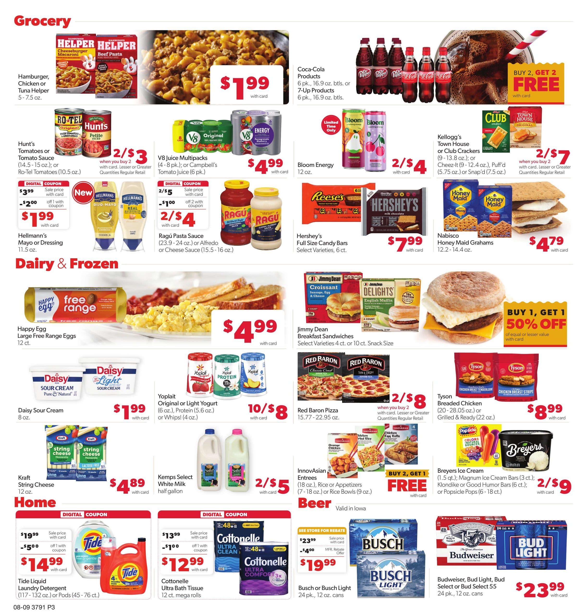 Family Fare (Council Bluffs Area, IA) Weekly Ad August 9 - 15, 2026