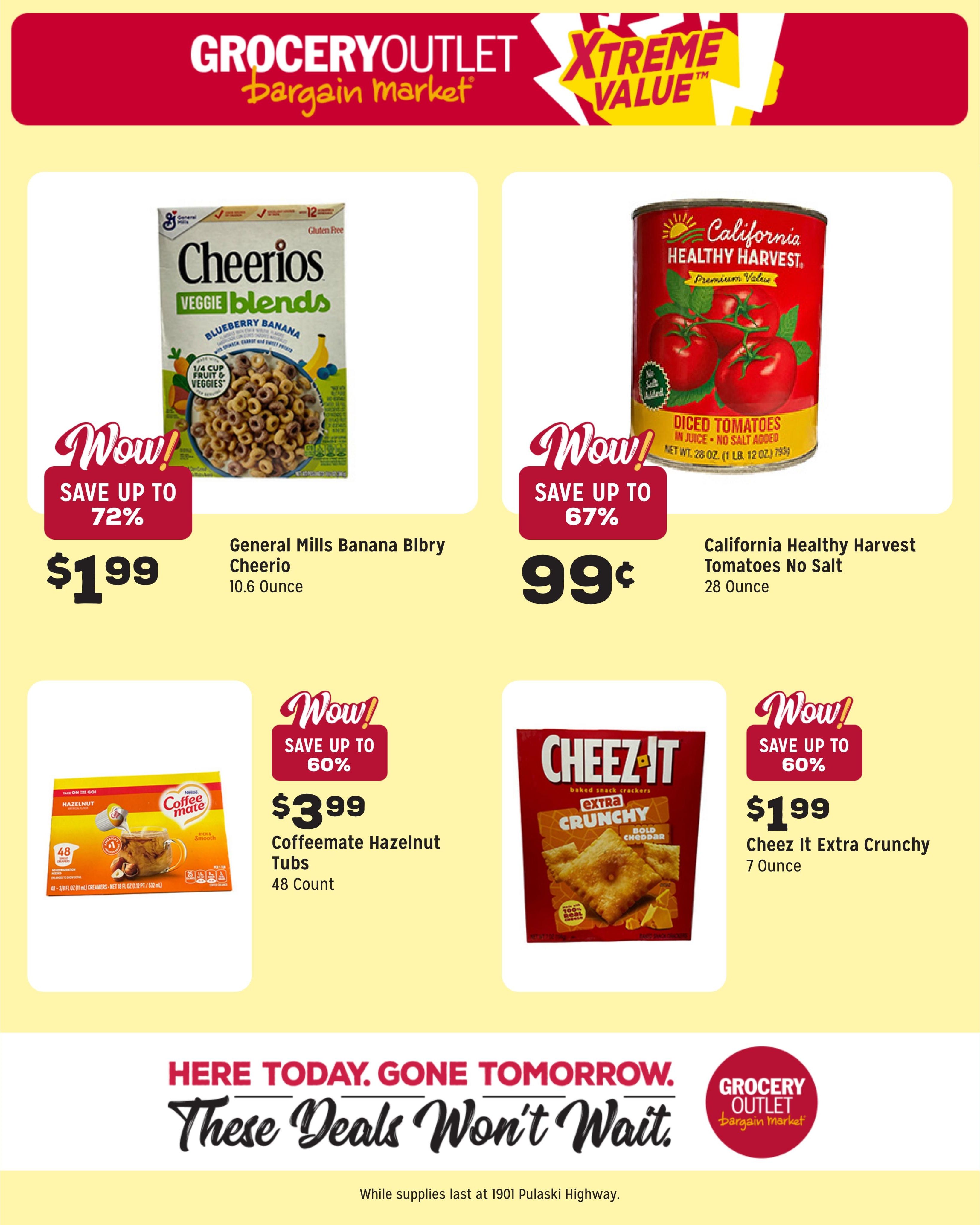 Grocery Outlet (Rosedale Area, MD) Weekly Ad August 5 - 11, 2026