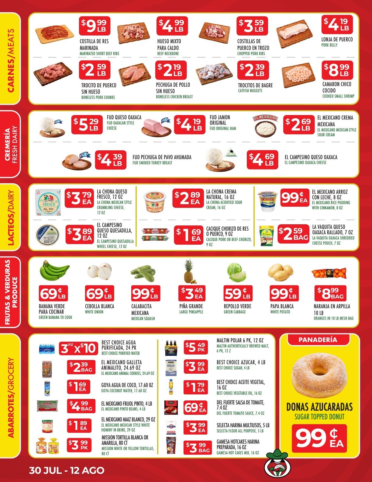 Supermercados Morelos Biweekly Specials Weekly Ad July 30 - August 12, 2026