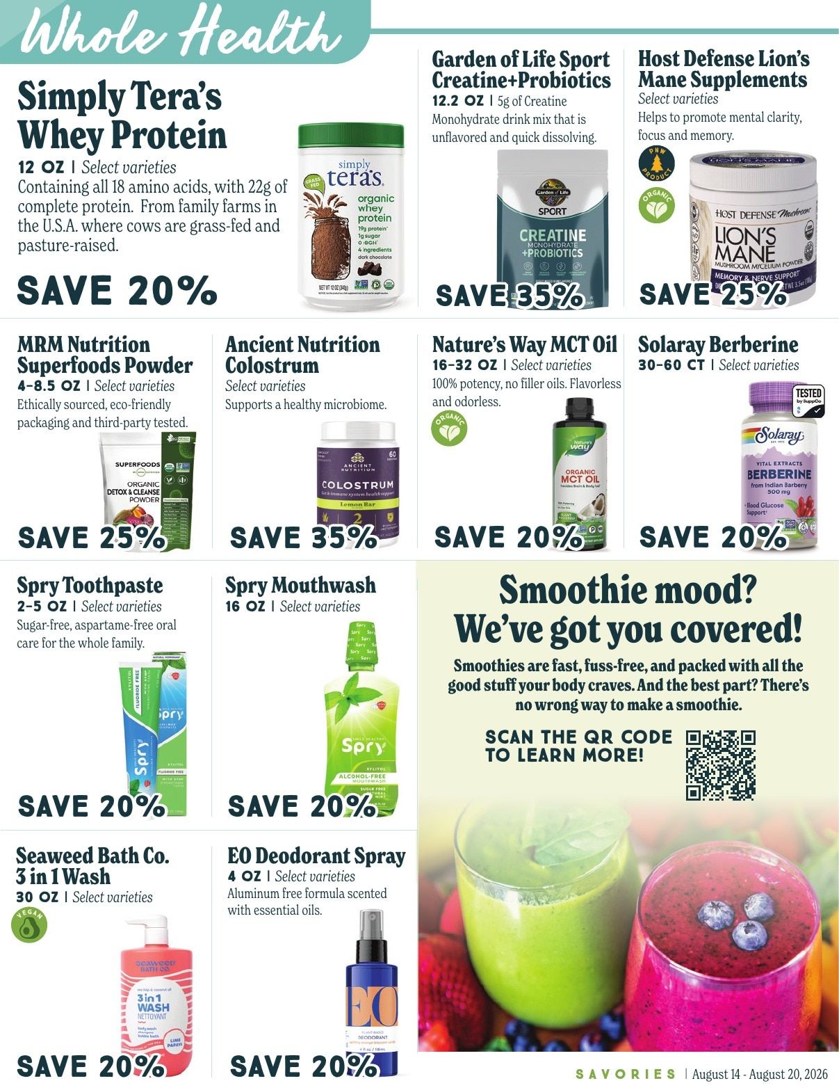 Market of Choice Upcoming Weekly Specials Weekly Ad August 14 - 20, 2026