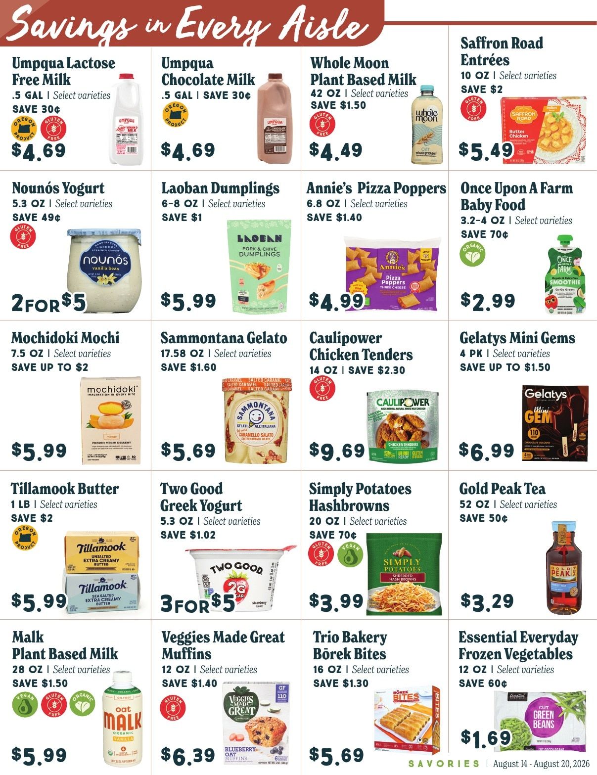 Market of Choice Upcoming Weekly Specials Weekly Ad August 14 - 20, 2026