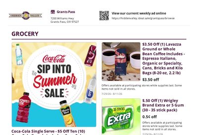 Hidden Valley Market Weekly Ad July 29 - August 11, 2026