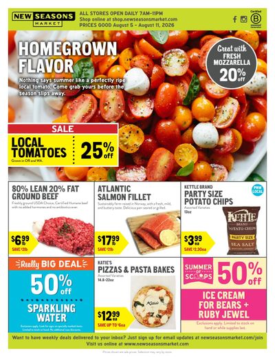 New Seasons Market Weekly Ad August 5 - 11, 2026