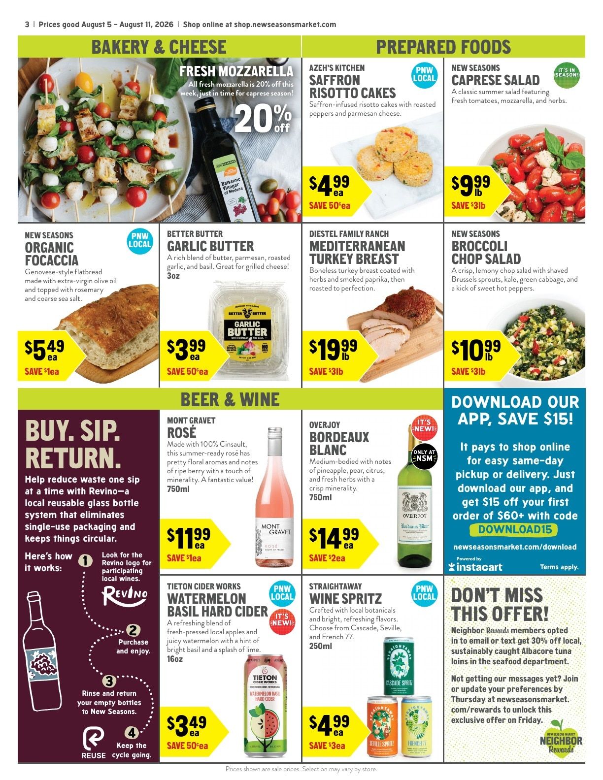 New Seasons Market Weekly Ad August 5 - 11, 2026