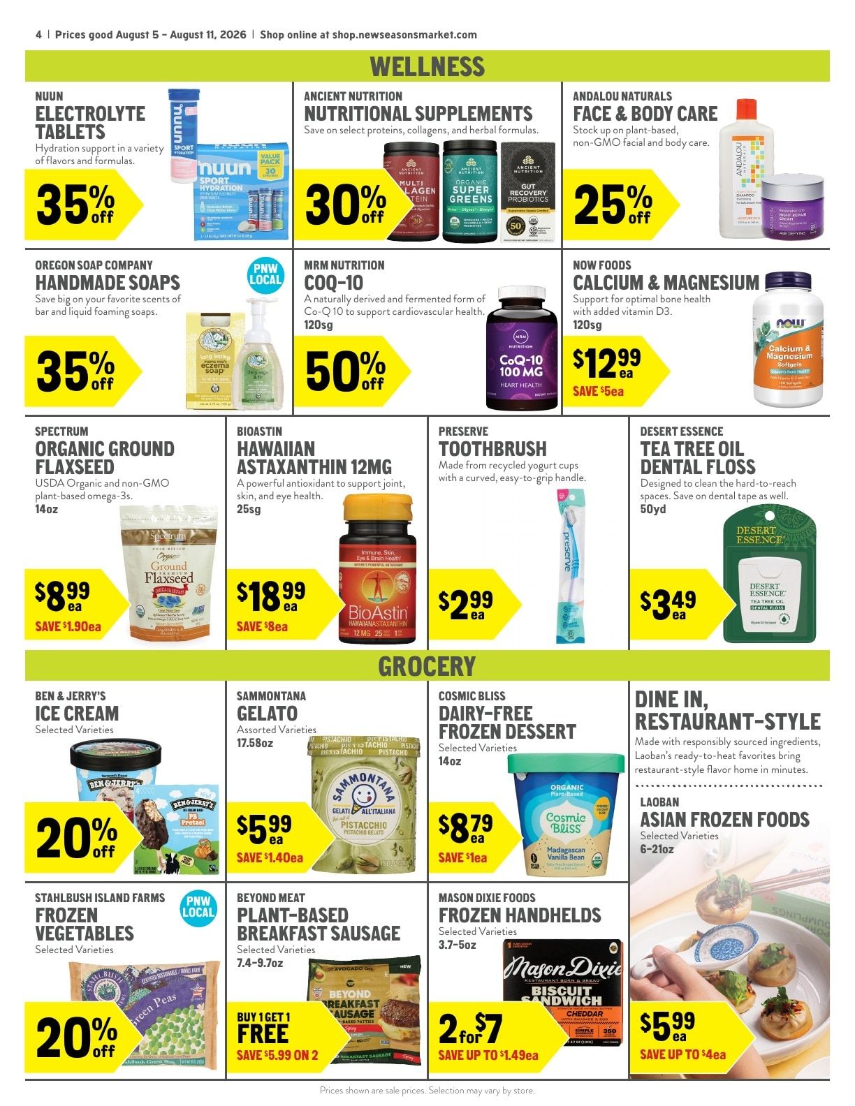 New Seasons Market Weekly Ad August 5 - 11, 2026