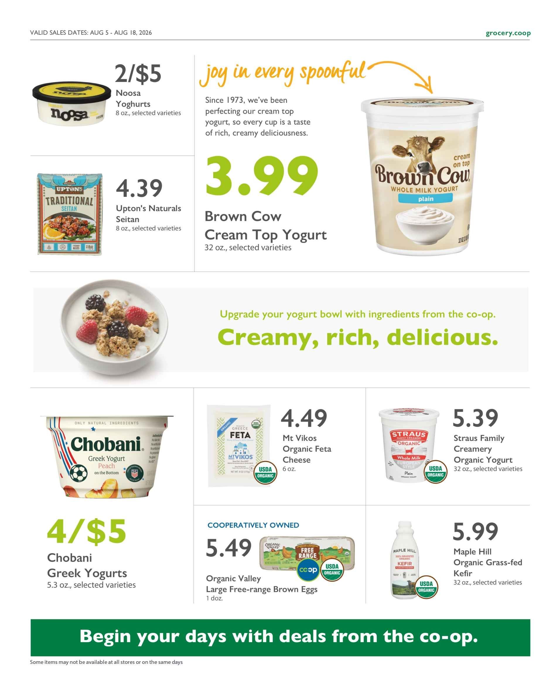 Astoria Co-op Co-op Deals Weekly Ad August 5 - 18, 2026