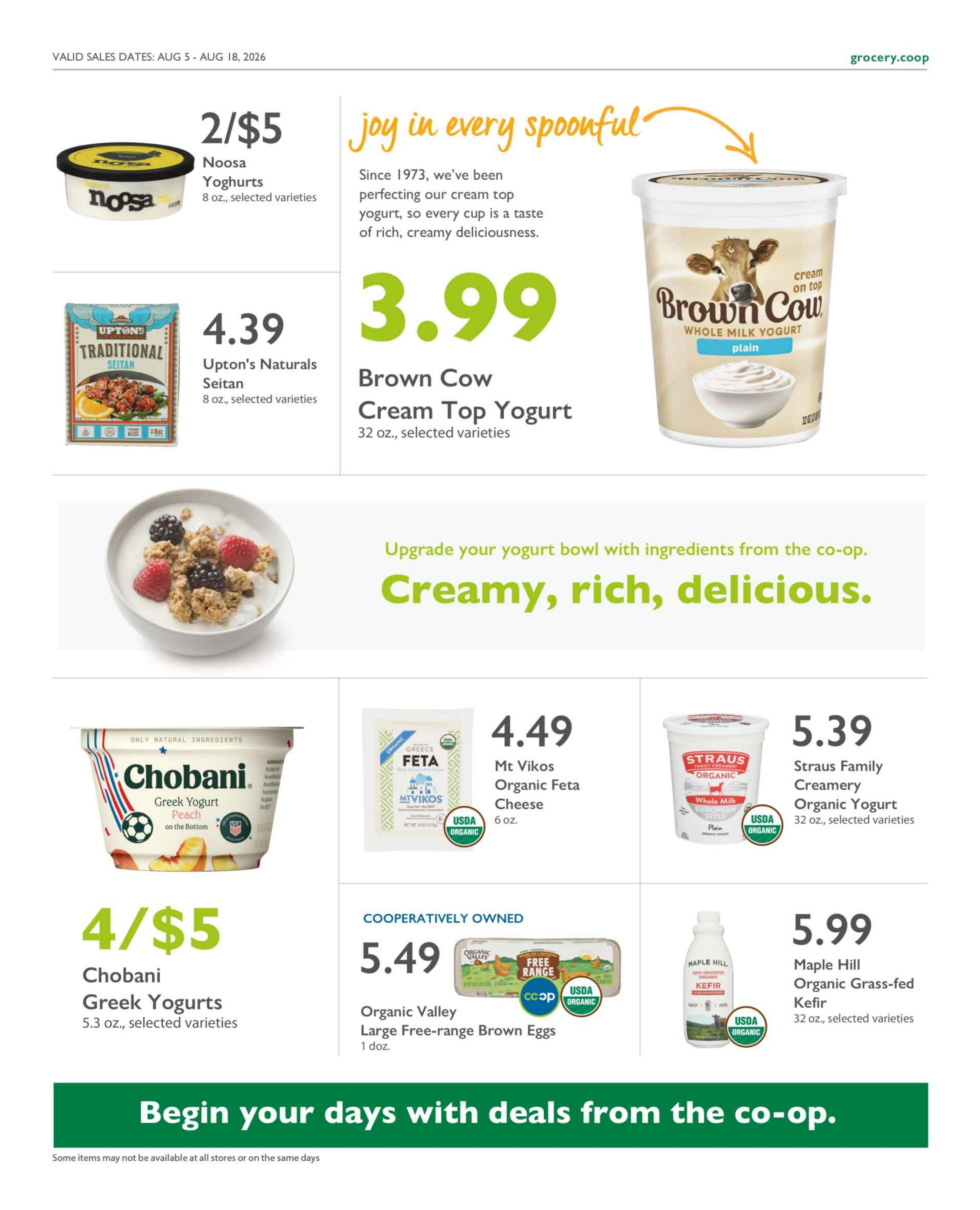 Medford Food Co-op Co-op Deals Weekly Ad August 5 - 18, 2026