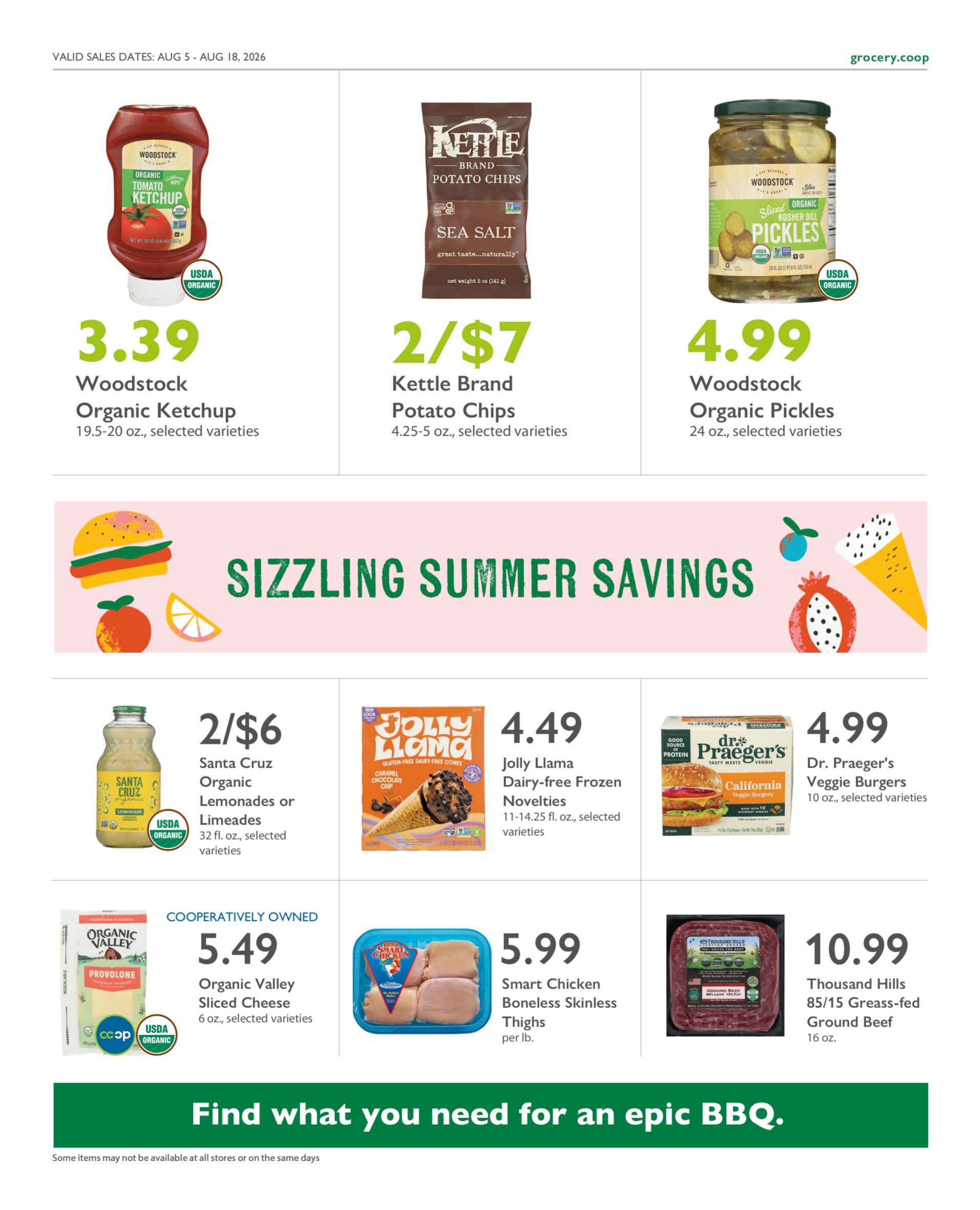 Medford Food Co-op Co-op Deals Weekly Ad August 5 - 18, 2026