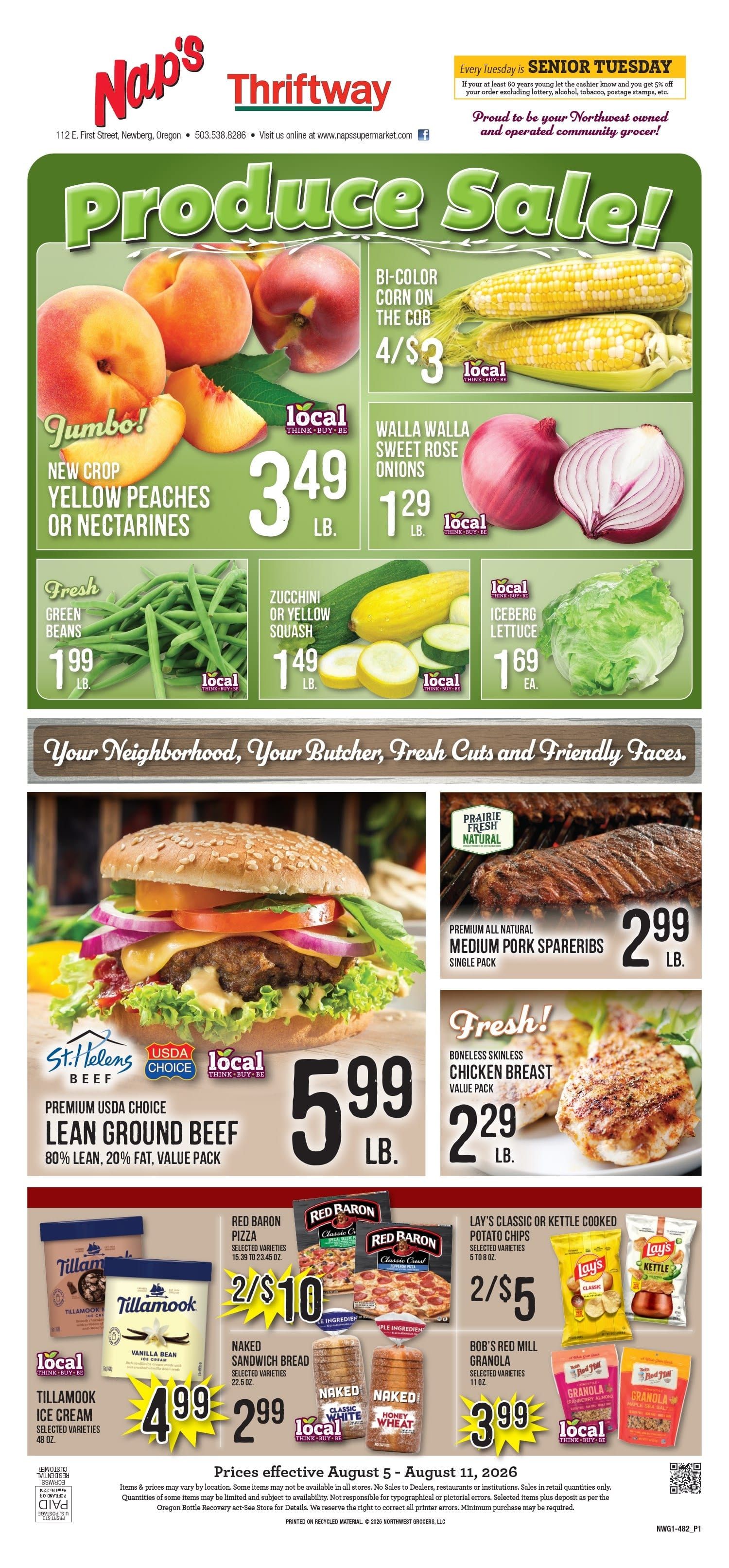 Nap's Thriftway Weekly Ad August 5 - 11, 2026