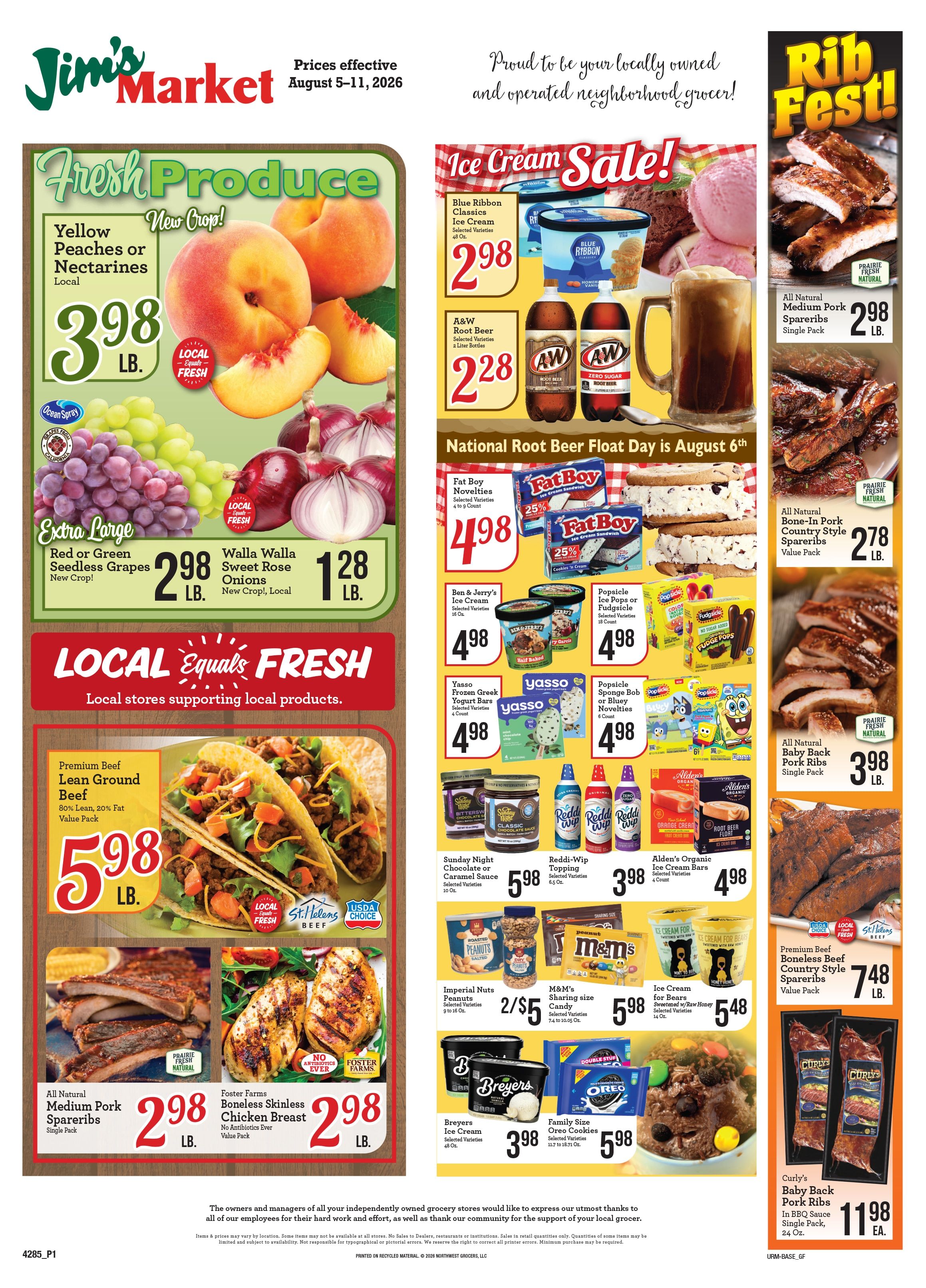 Jim's Market Weekly Ad August 5 - 11, 2026