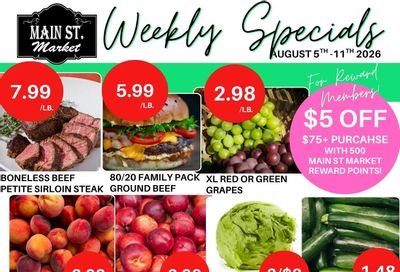 Main St. Market Warrenton Weekly Ad August 5 - 11, 2026