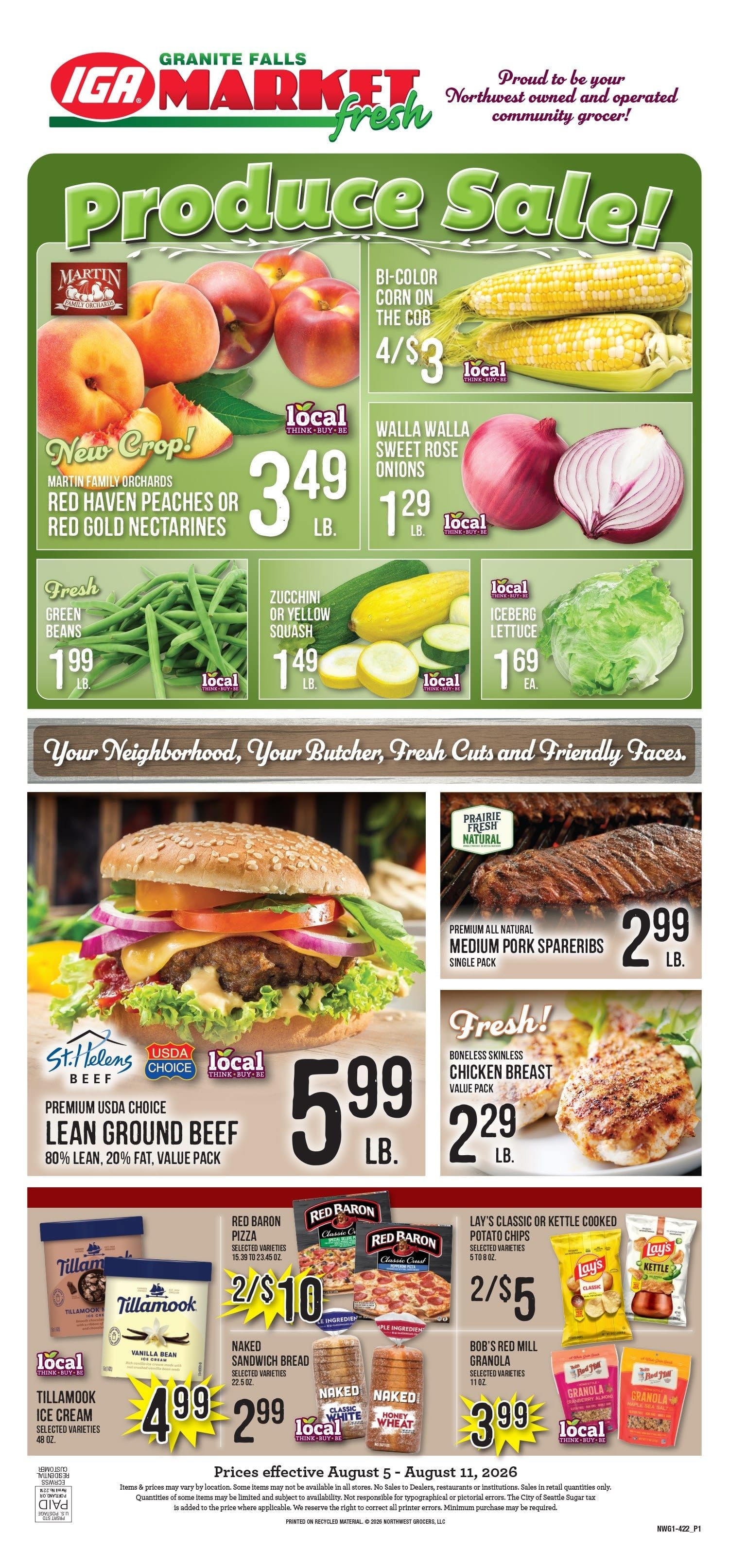 Granite Falls IGA Weekly Ad August 5 - 11, 2026