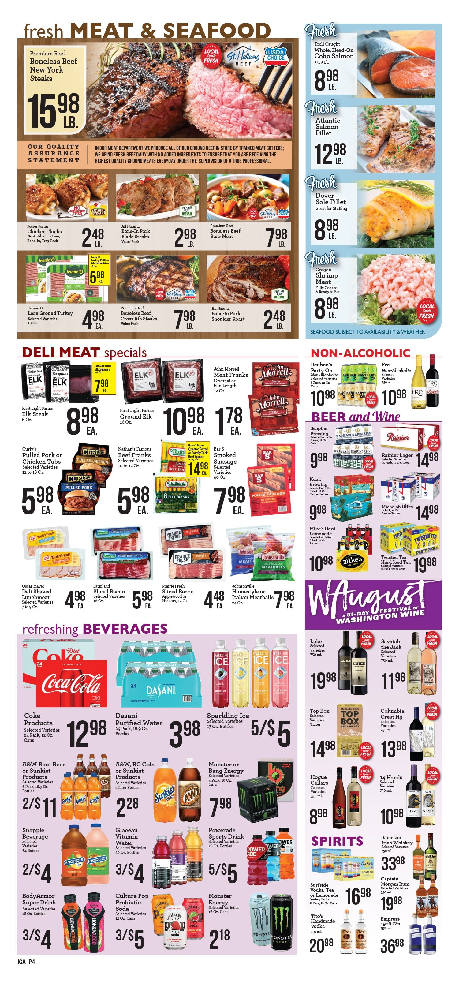 Martin's Market IGA Weekly Ad August 5 - 11, 2026