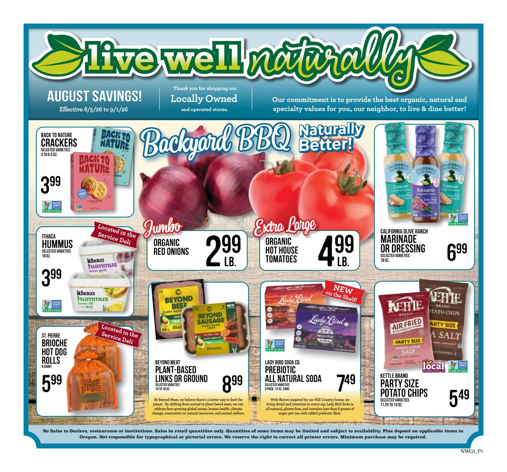 Pick-Rite Thriftway Live Well Naturally Weekly Ad August 5 - September 1, 2026