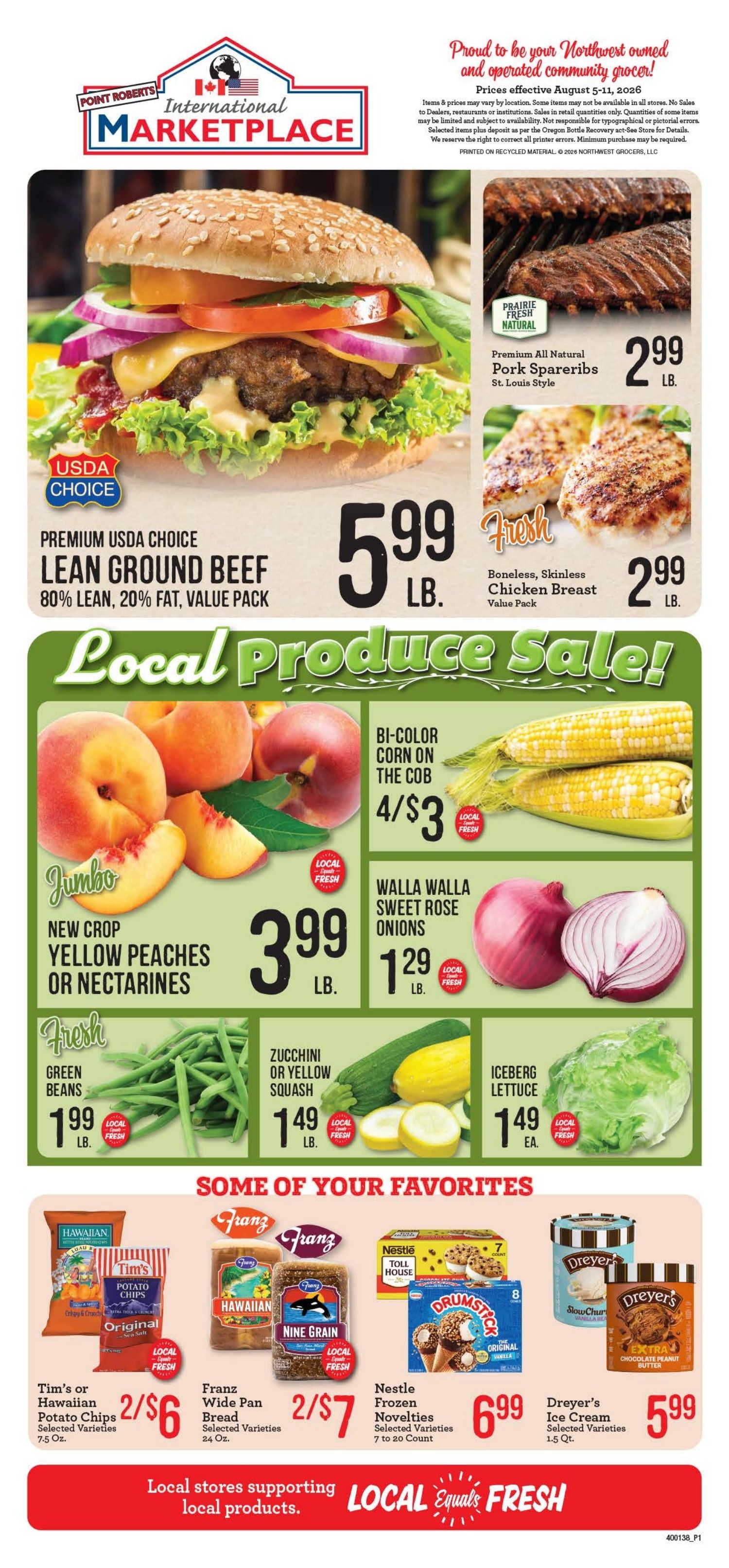 Point Roberts Marketplace Weekly Ad August 5 - 11, 2026